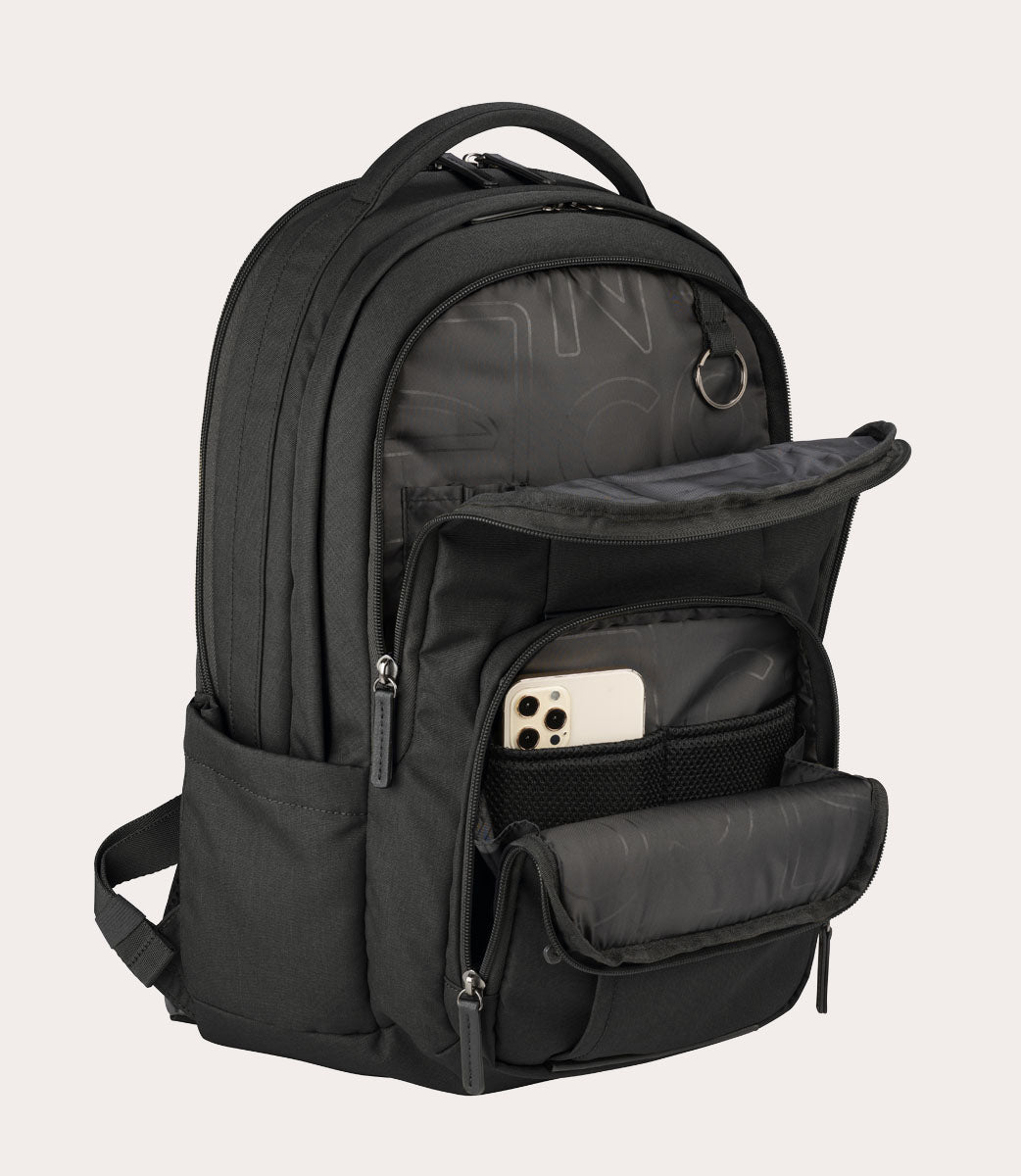 Tucano Flash 15 Zoll Laptop-Rucksack Schwarz 3 Fächer