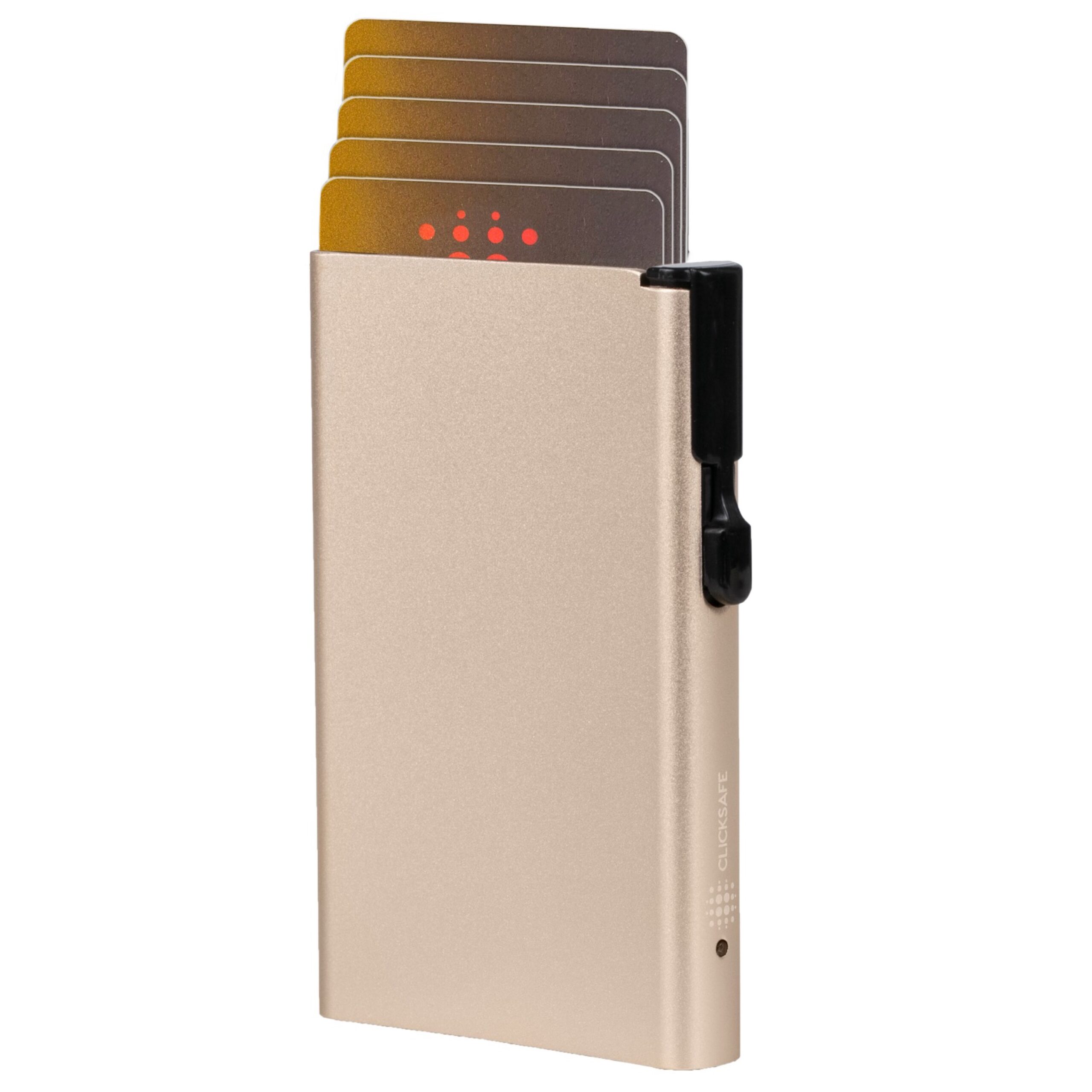Lightpak Clicksafe Tresor Kartenetui Champagner RFID 8 Karten