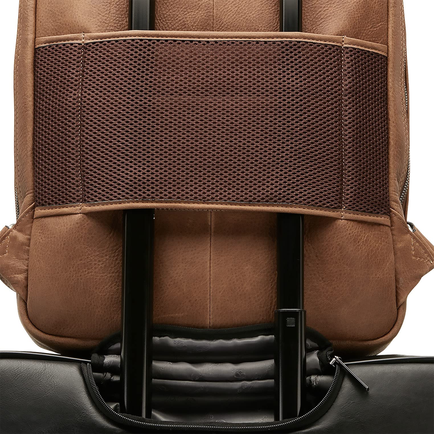 Castelijn & Beerens Firenze Laptop-Rucksack 15,6 Zoll Cognac Leder