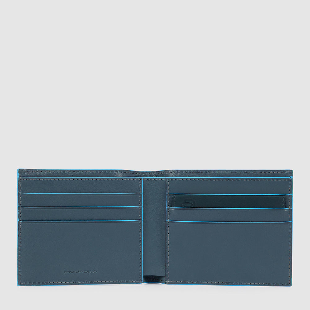Piquadro Blue Square Herren Geldbörse Leder Schwarz RFID
