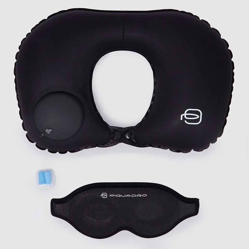 Piquadro PQ-Light Reiseset Nackenkissen schwarz