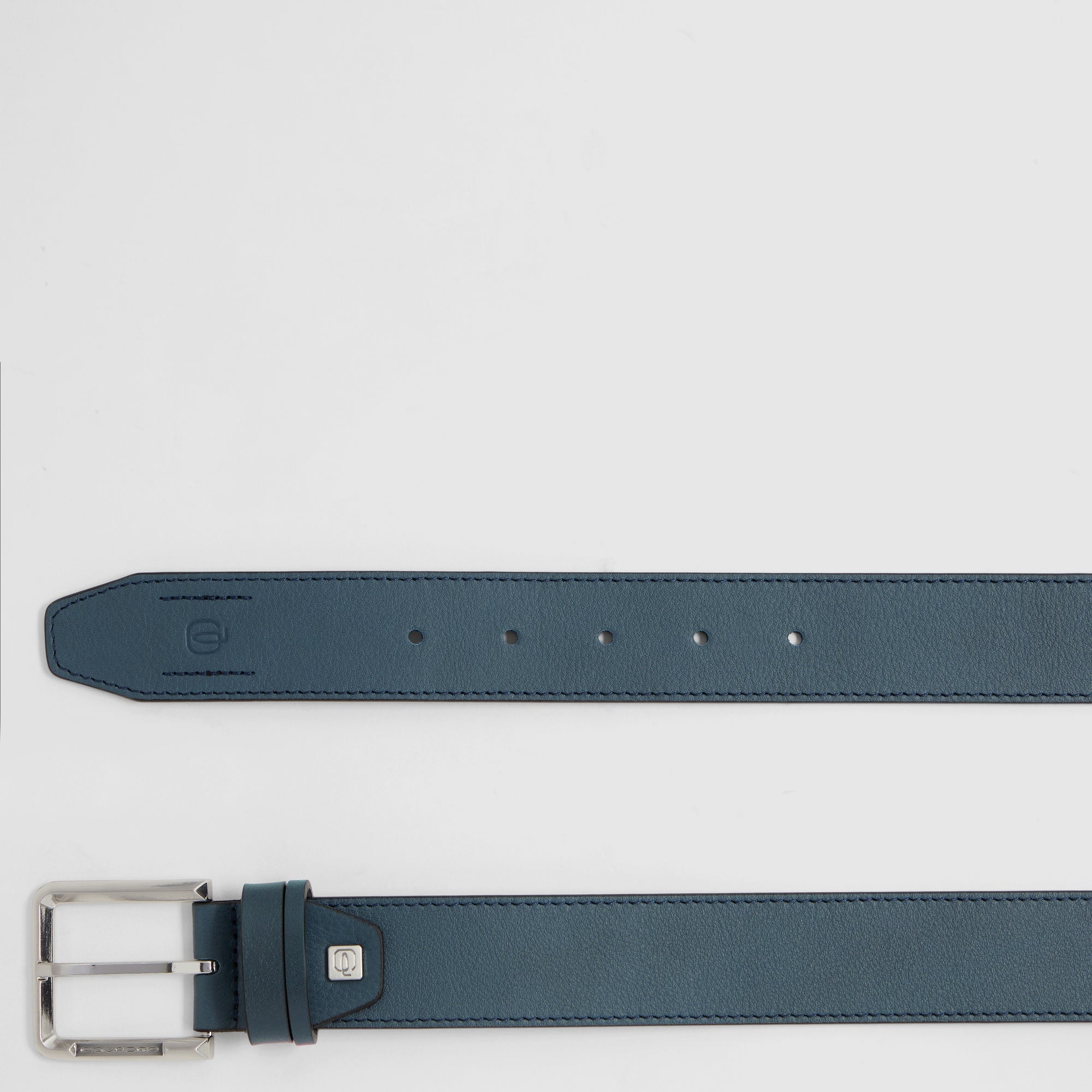 Piquadro Blue Square Herrengürtel Leder schwarz Dornschließe