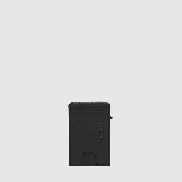 Piquadro Black Square Kartenetui Herren Automatisch Schwarz