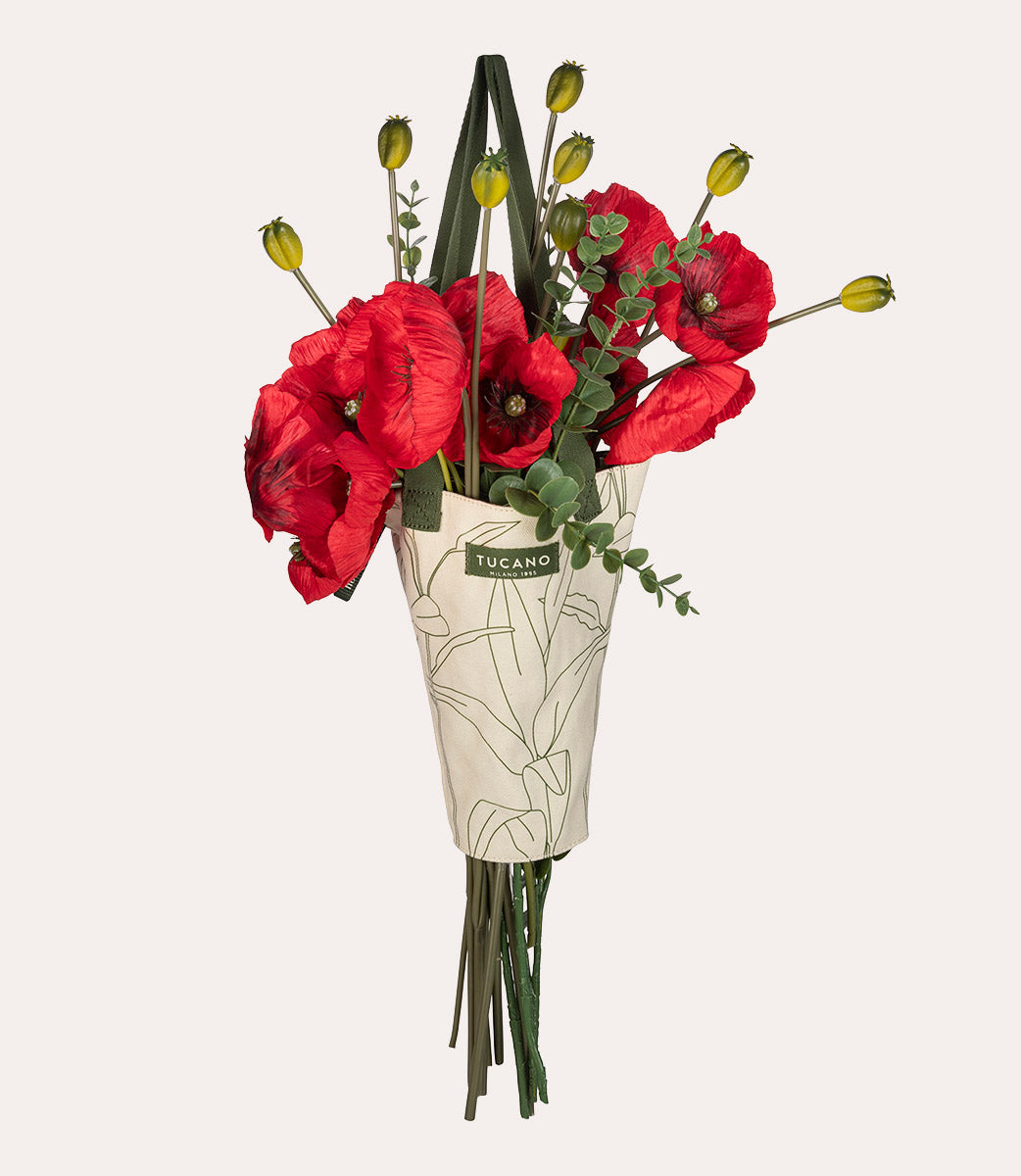 Tucano Flower Blumentasche Canvas elfenbein Geschenk