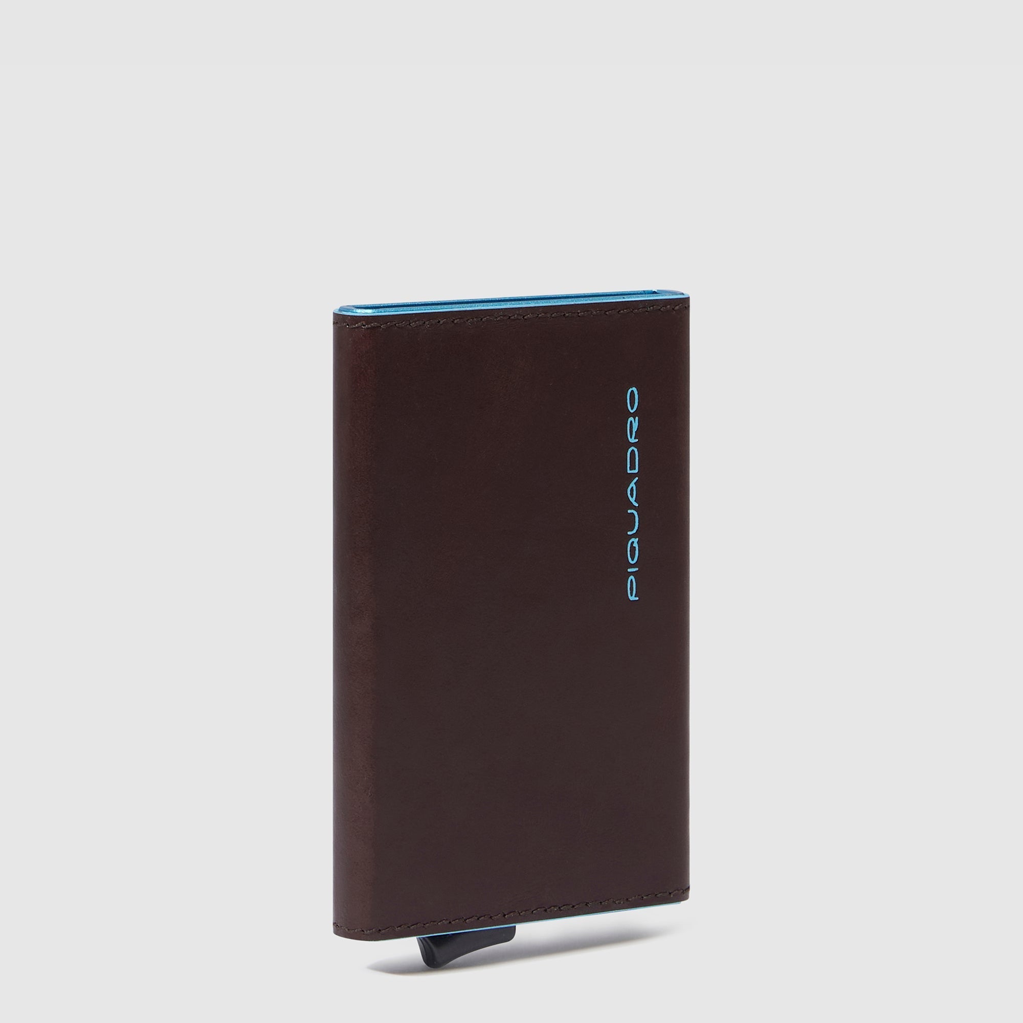 Piquadro Black Square Kreditkartenetui Sliding RFID schwarz