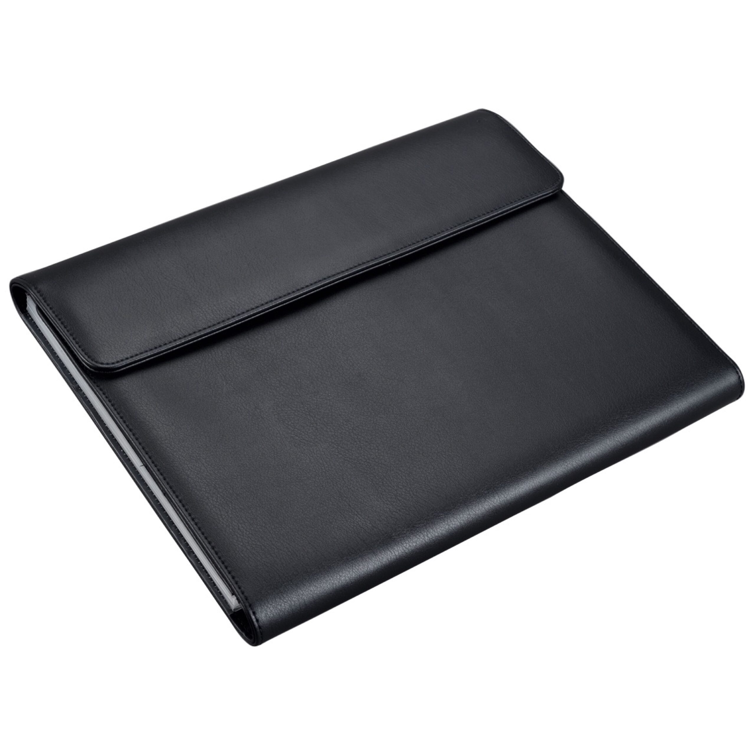 Lightpak Schreibmappen VADO Fächermappe A4 schwarz