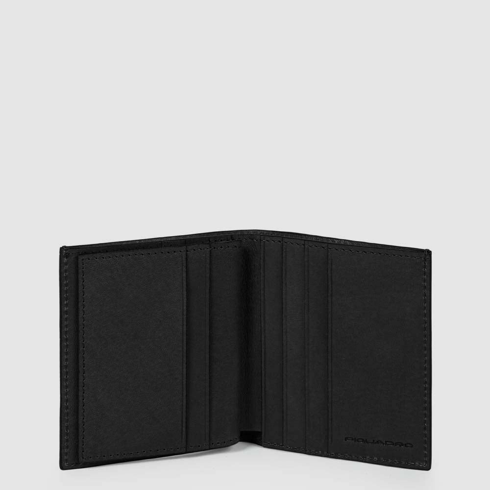 Piquadro Blue Square Kreditkartenetui Herren Leder Schwarz RFID