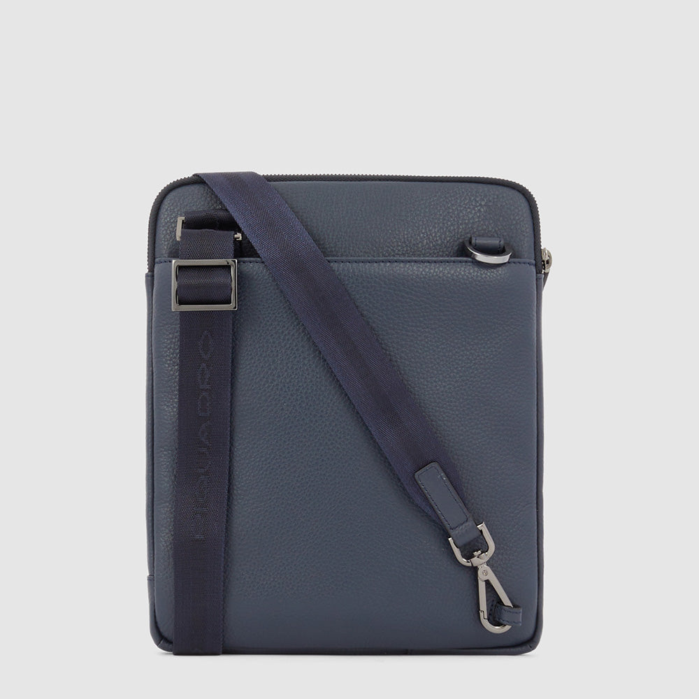 Piquadro Urban Herrentasche iPad Leder Blau klein