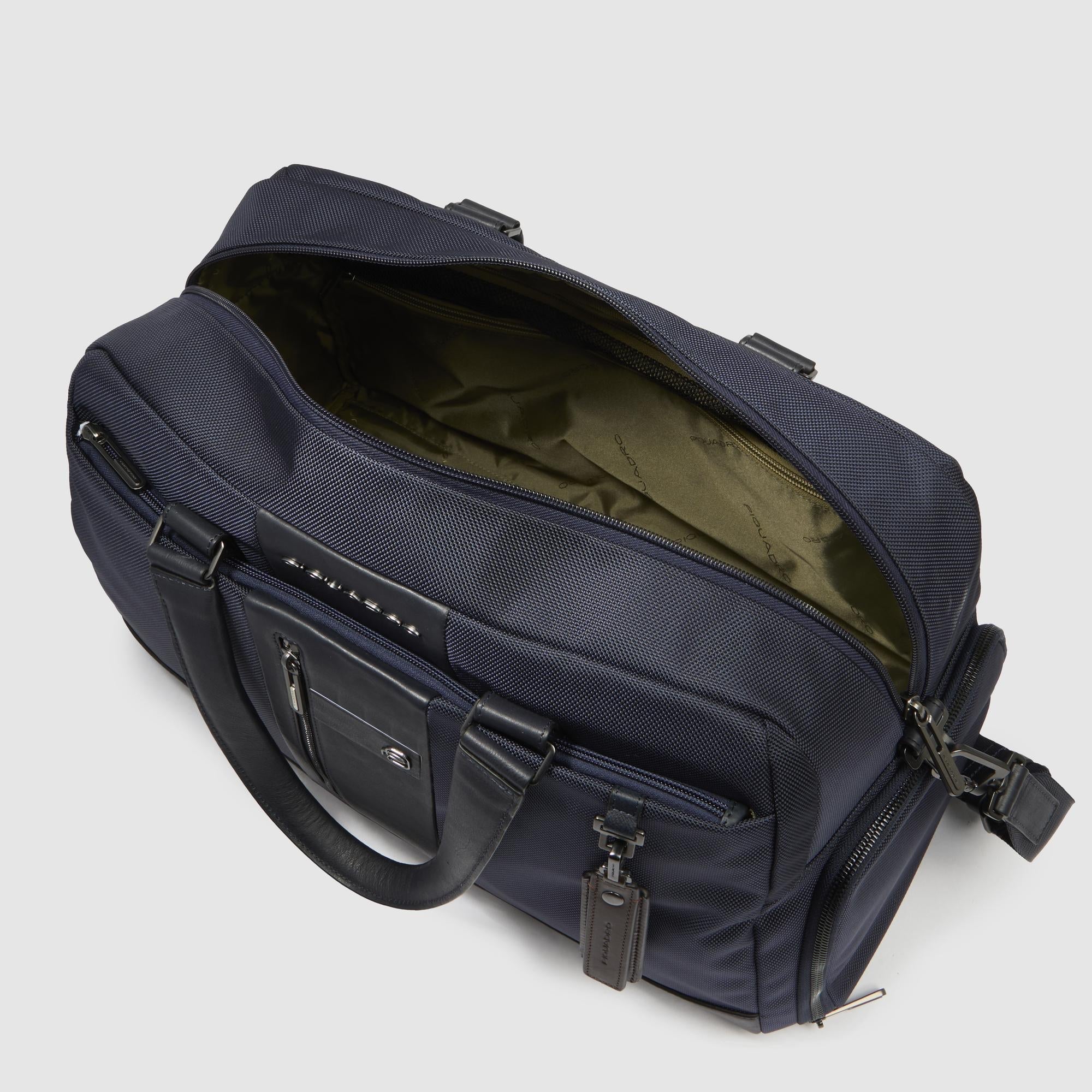 Piquadro Corner 2.0 Borsone Reisetasche blau Recycling-Stoff