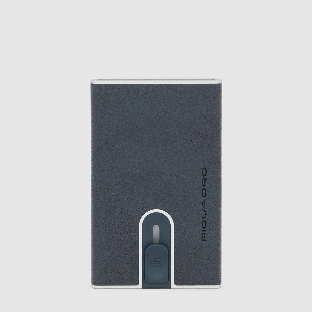 Piquadro Black Square Portcredit Kartenetui Schwarz RFID