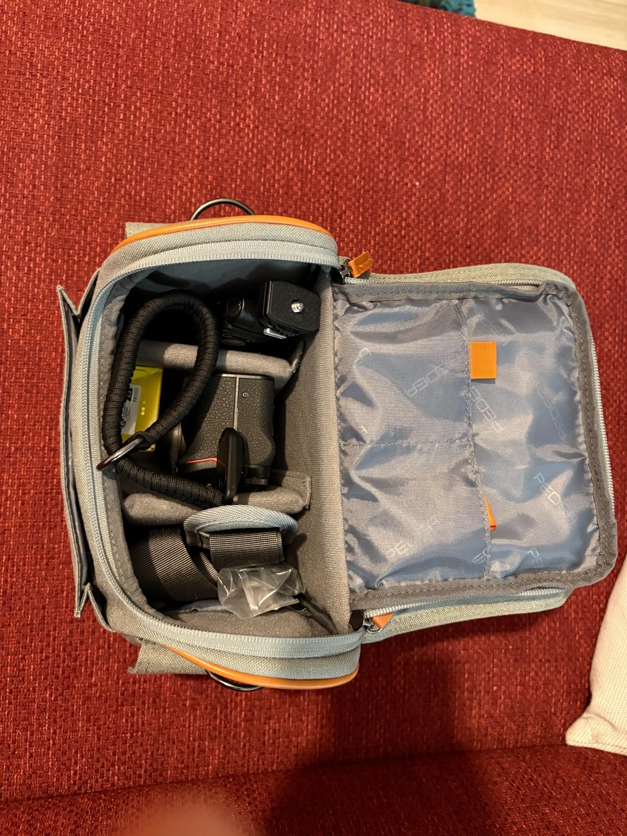 Pedea Vintage Kameratasche XL Schwarz DSLR Systemkamera Tasche