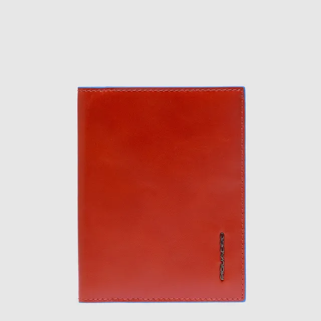 Piquadro Blue Square Reisepass-Hülle schwarz Leder RFID