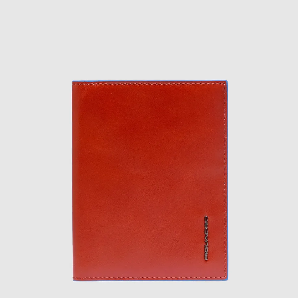 Piquadro Blue Square Reisepass-Hülle schwarz Leder RFID