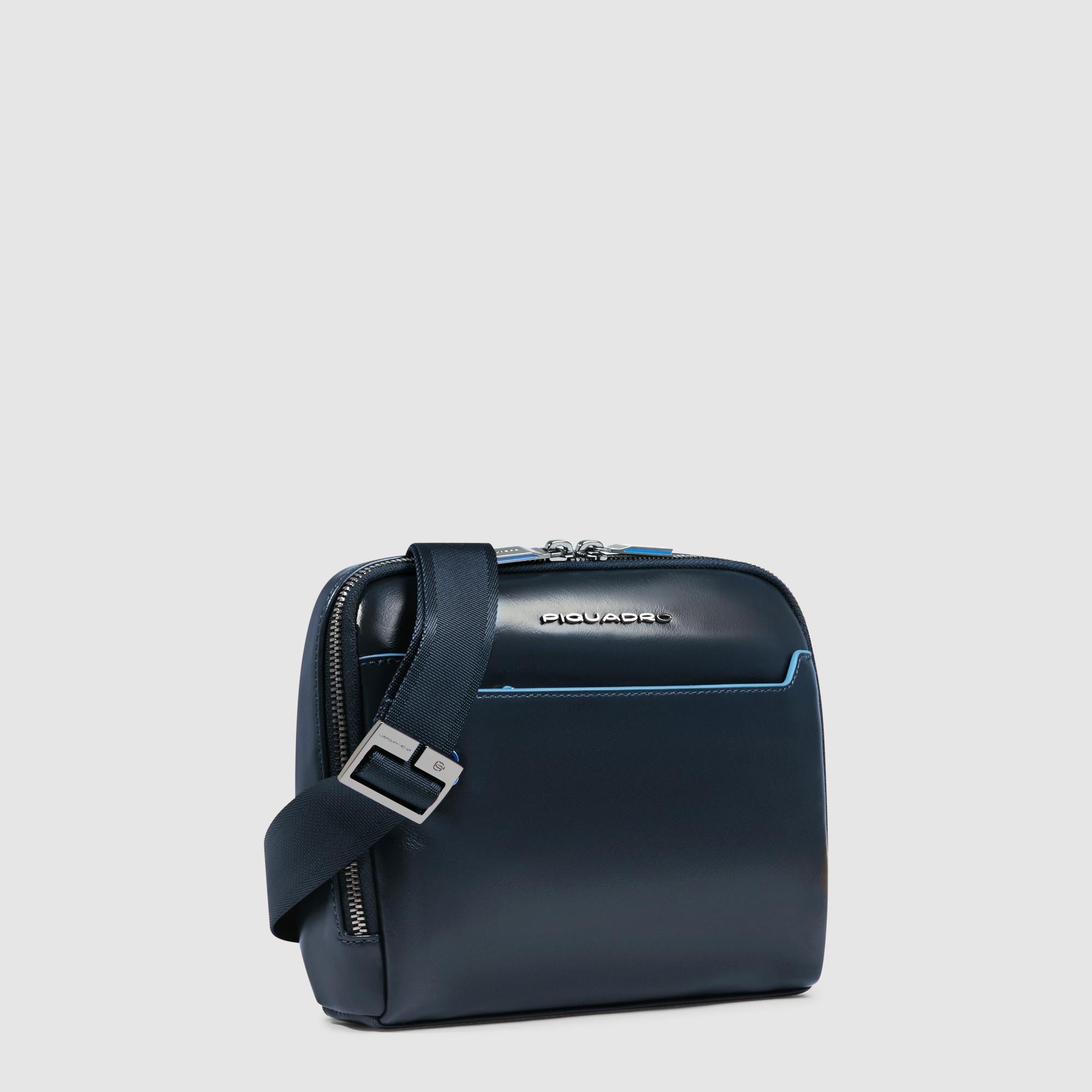 Piquadro Black Square Herren Umhängetasche Leder RFID Grün