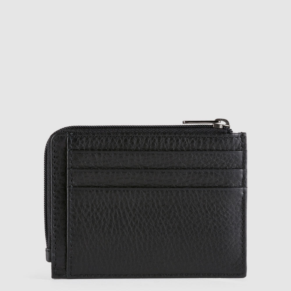 Piquadro Blue Square Geldbörse Leder schwarz RFID