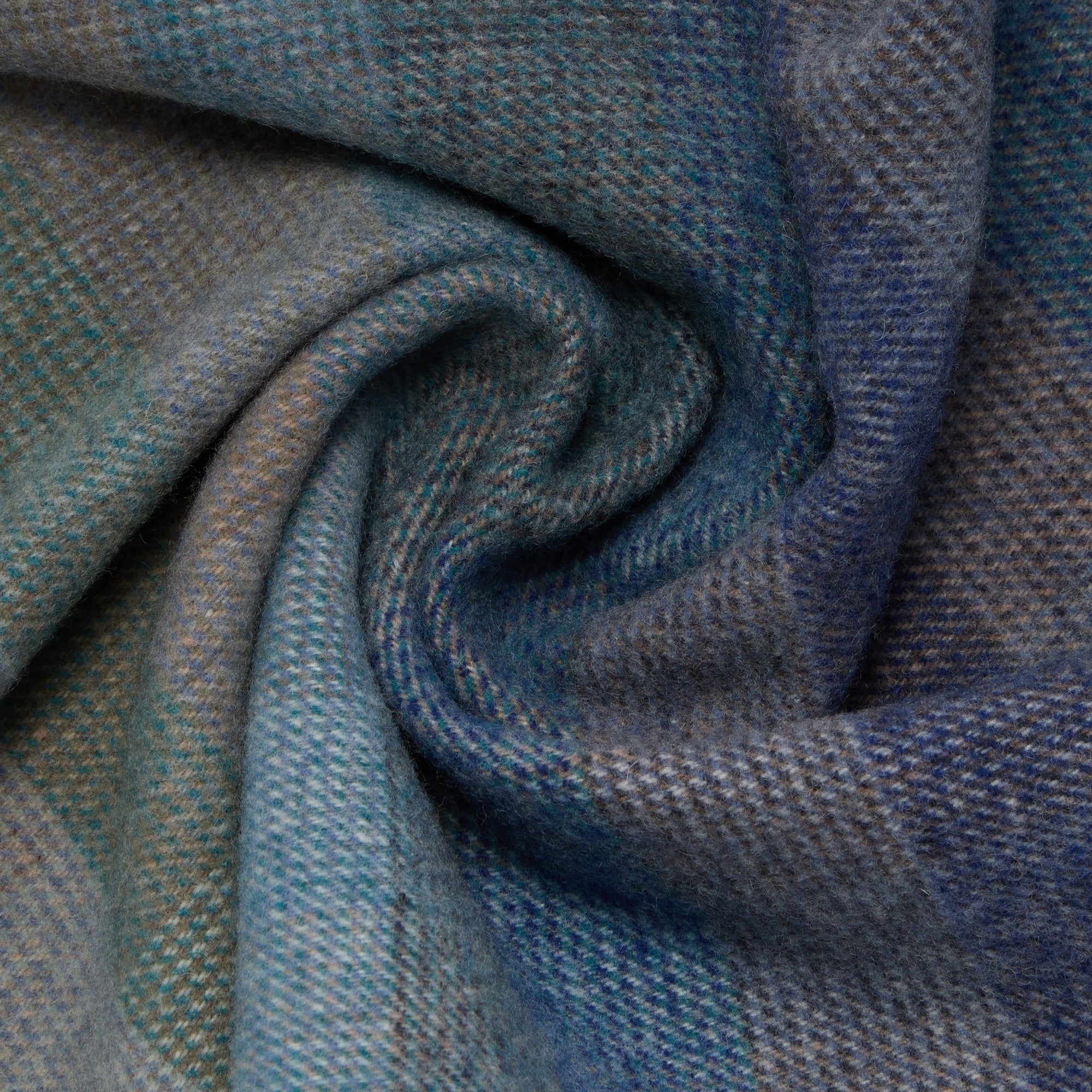 Piquadro Urban Schal Merinowolle 100% Blau Mohair-Effekt