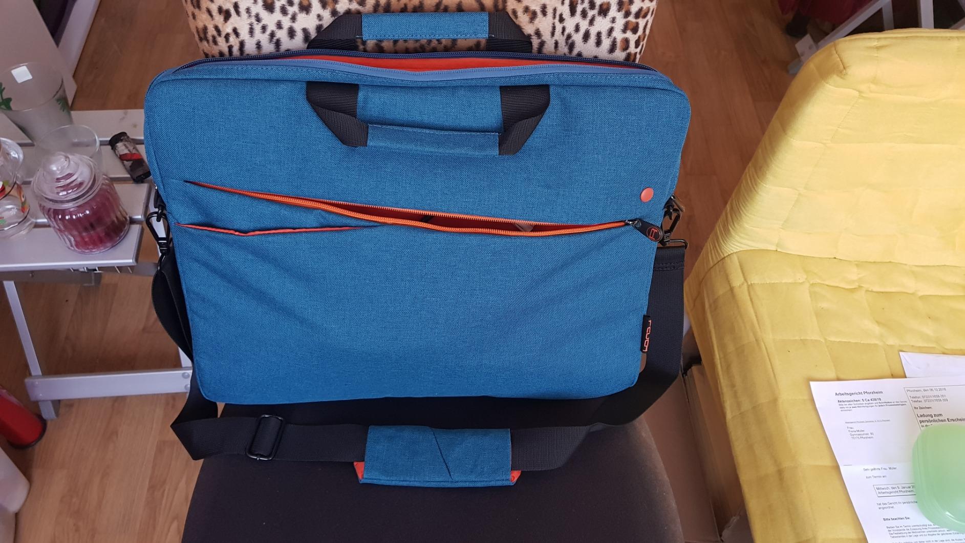 Pedea Fashion Laptoptasche 13,3 Zoll Grau/Orange Umhängetasche