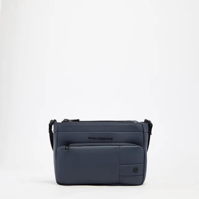Piquadro Corner 2.0 Herren Umhängetasche Blau IPAD