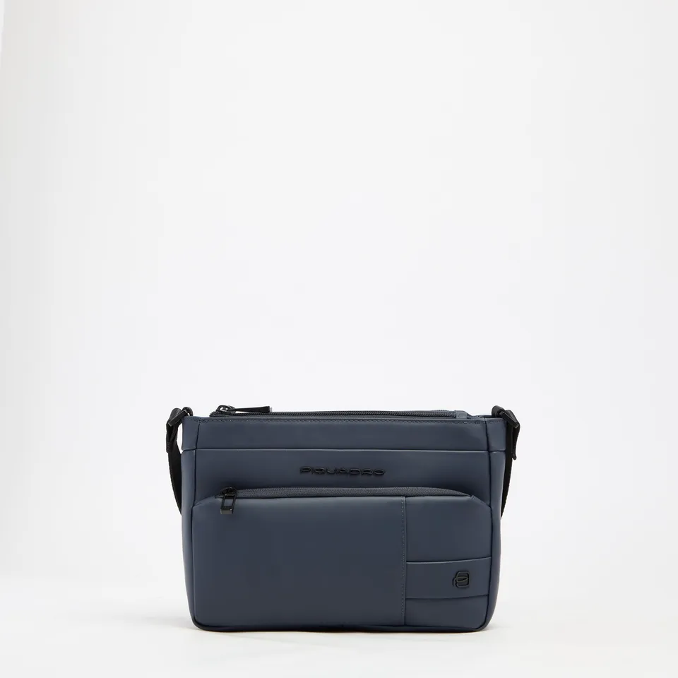 Piquadro Corner 2.0 Herren Umhängetasche Blau IPAD