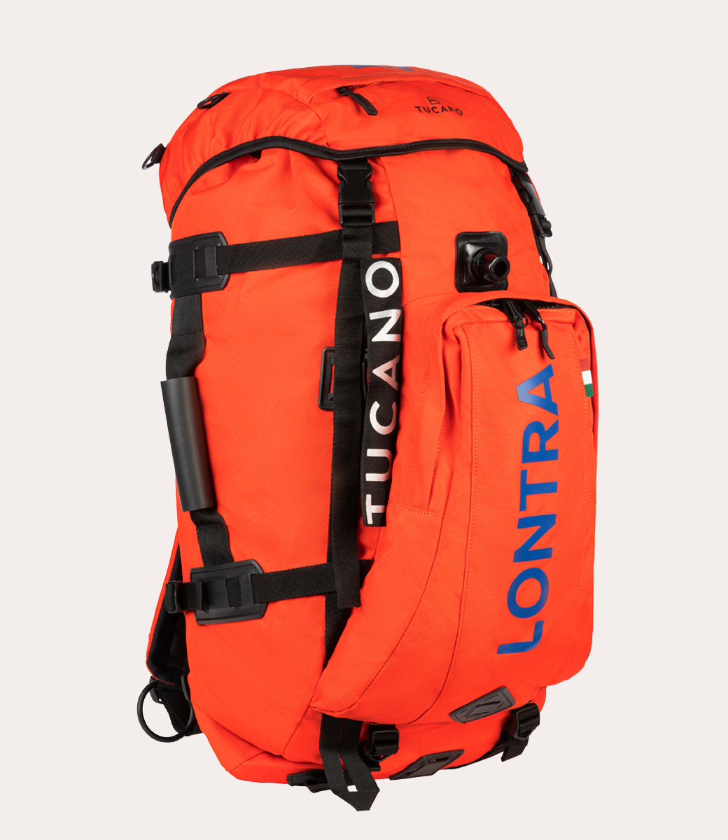 Tucano Lontra Dry-Bag-Rucksack 70L Orange Schwimmfähig