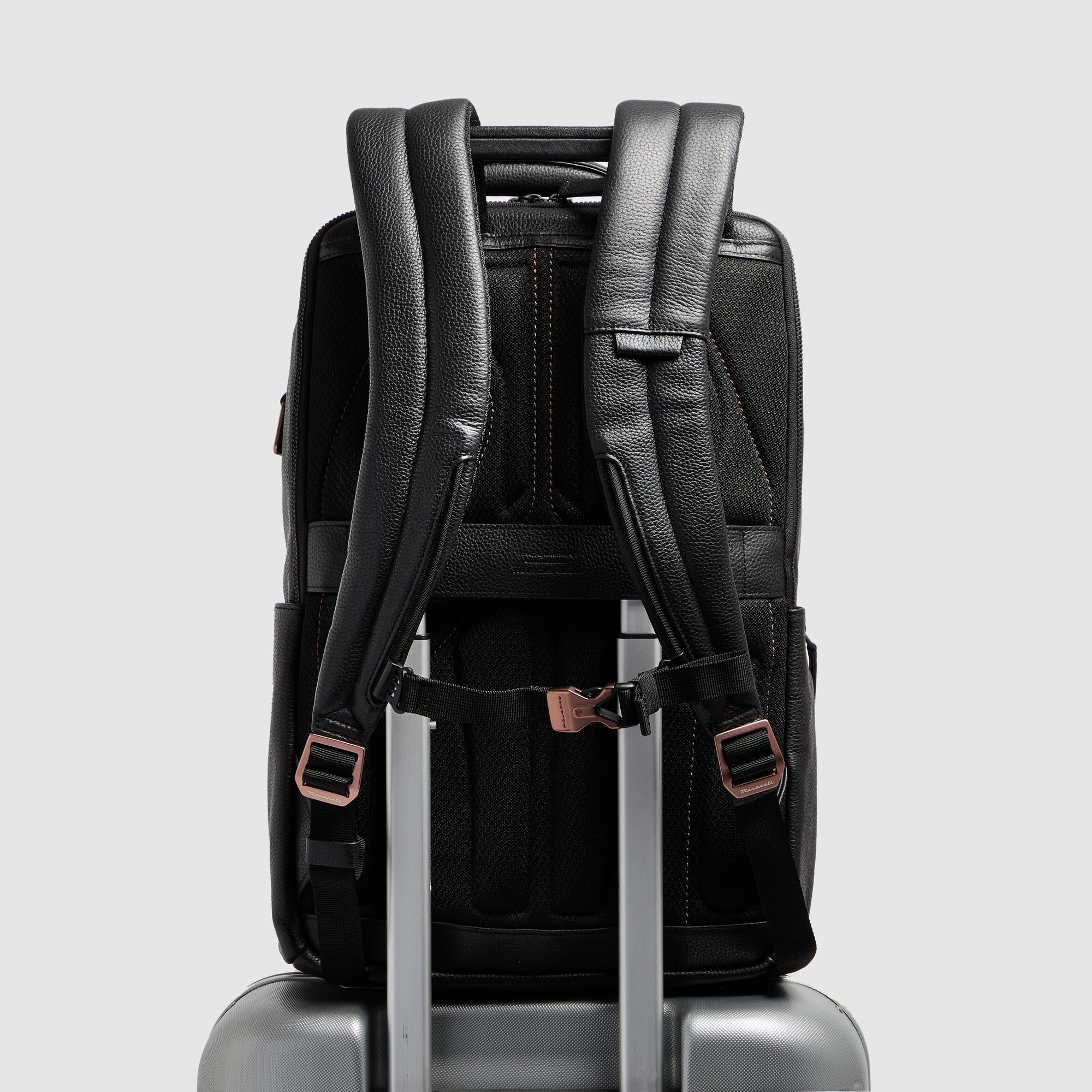 Piquadro x Maserati Modus Travel Backpack RFID Schwarz