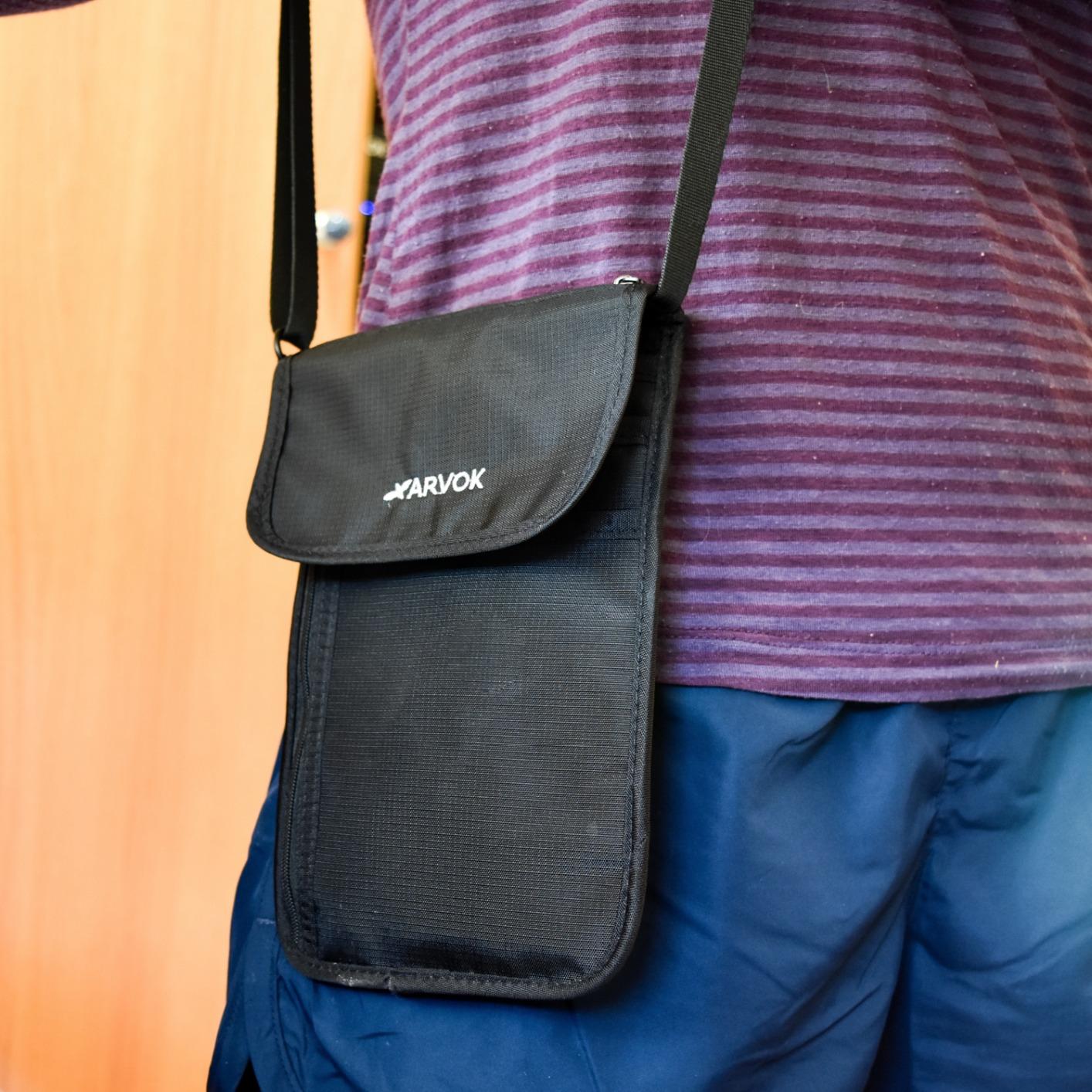 ARVOK Travel Accessories Brustbeutel RFID 10 Fächer schwarz