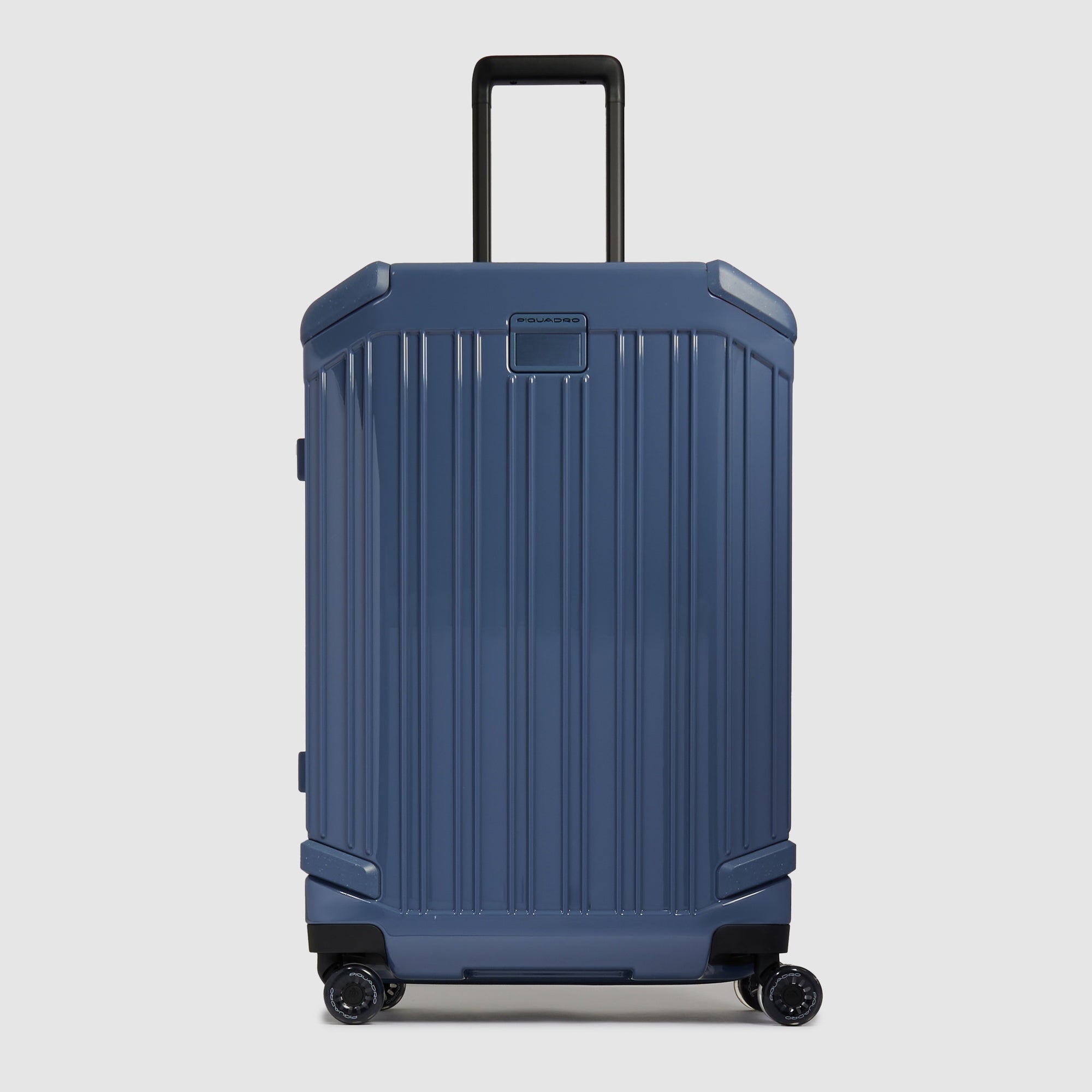 Piquadro PQLM Trolley M Hartschale Grau 4 Rollen erweiterbar