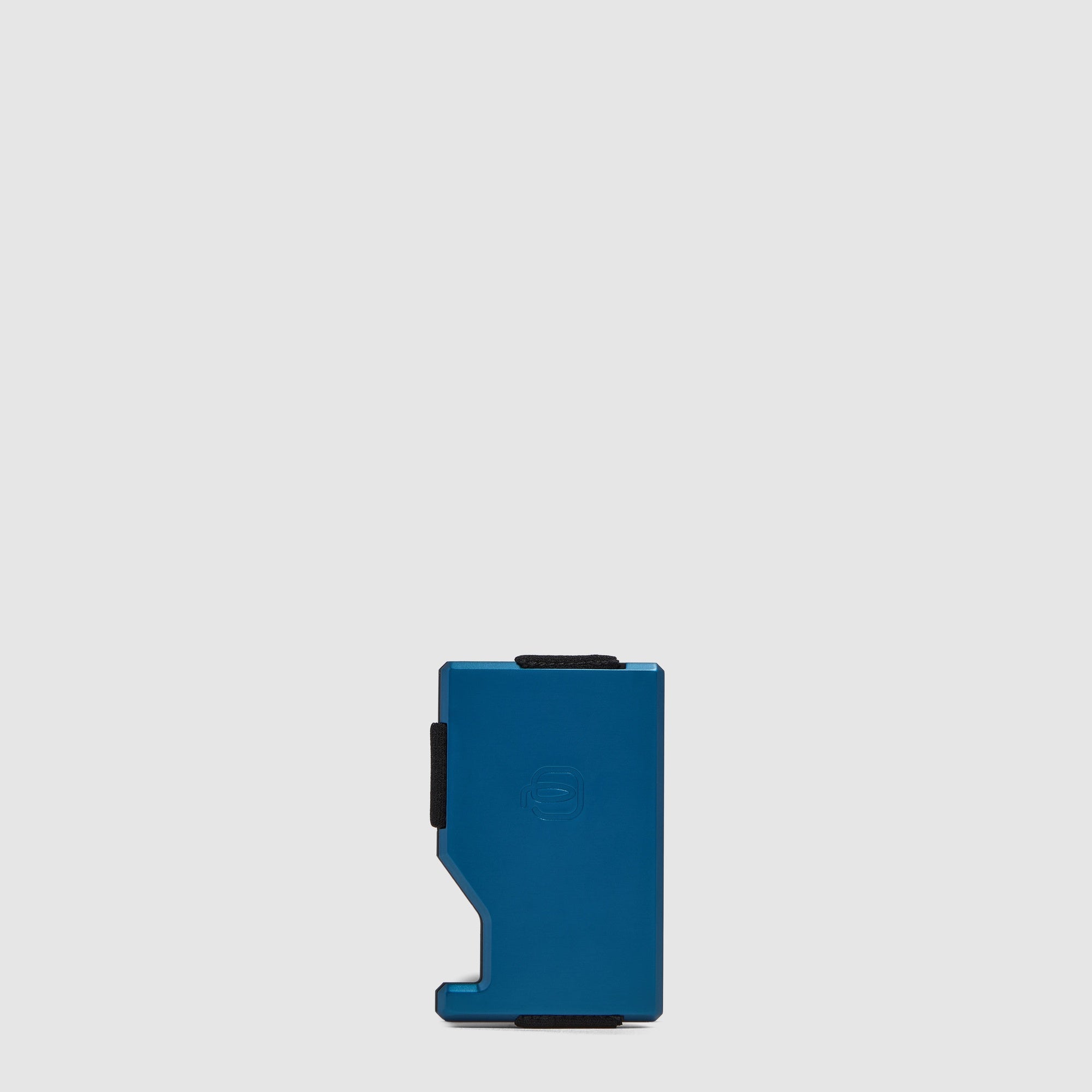 Piquadro BagMotic Kartenetui MagSafe Blau Aluminium Leder