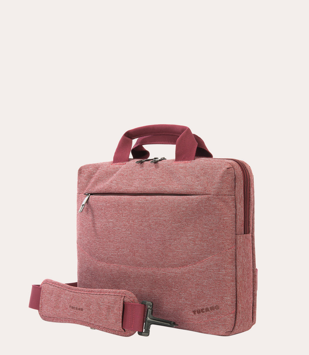 Tucano Linea 13 Zoll Laptop Tasche Rot Umhängegurt Polyester