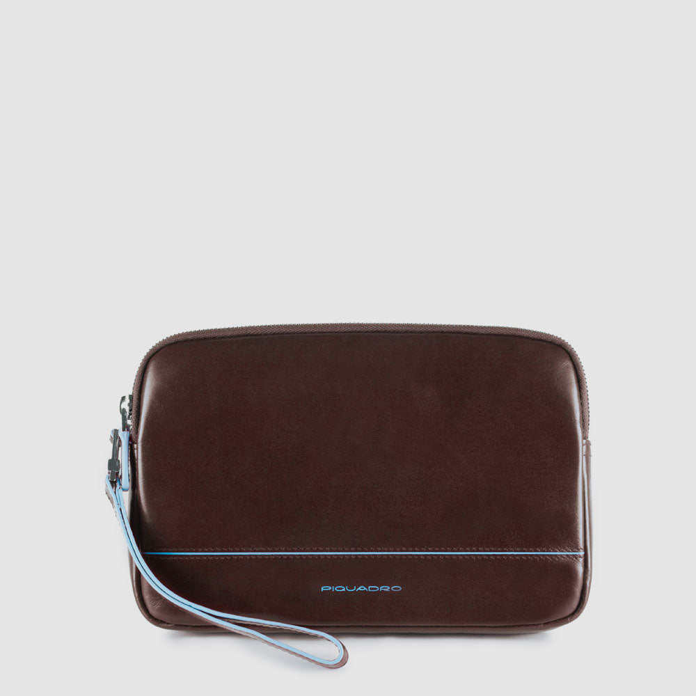 Piquadro Black Square Pochette Leder schwarz N