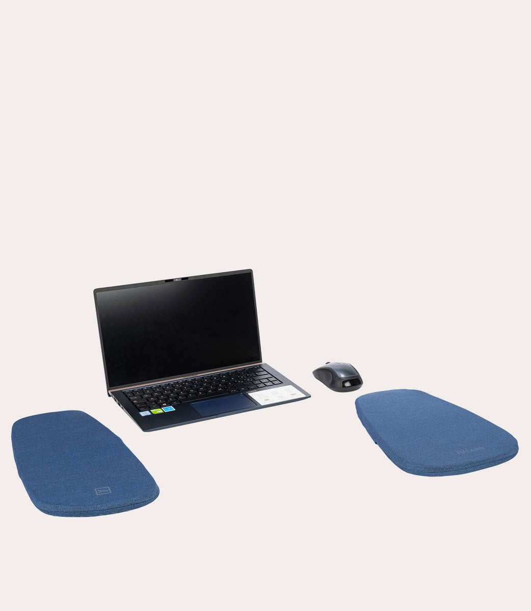 Tucano Stone Armlehnen-Set Memory-Foam Blau 2er