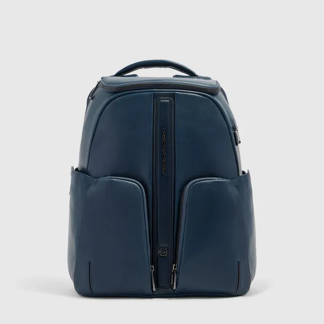 Piquadro Blue Square Rucksack 14 Zoll Laptop Blau Travel