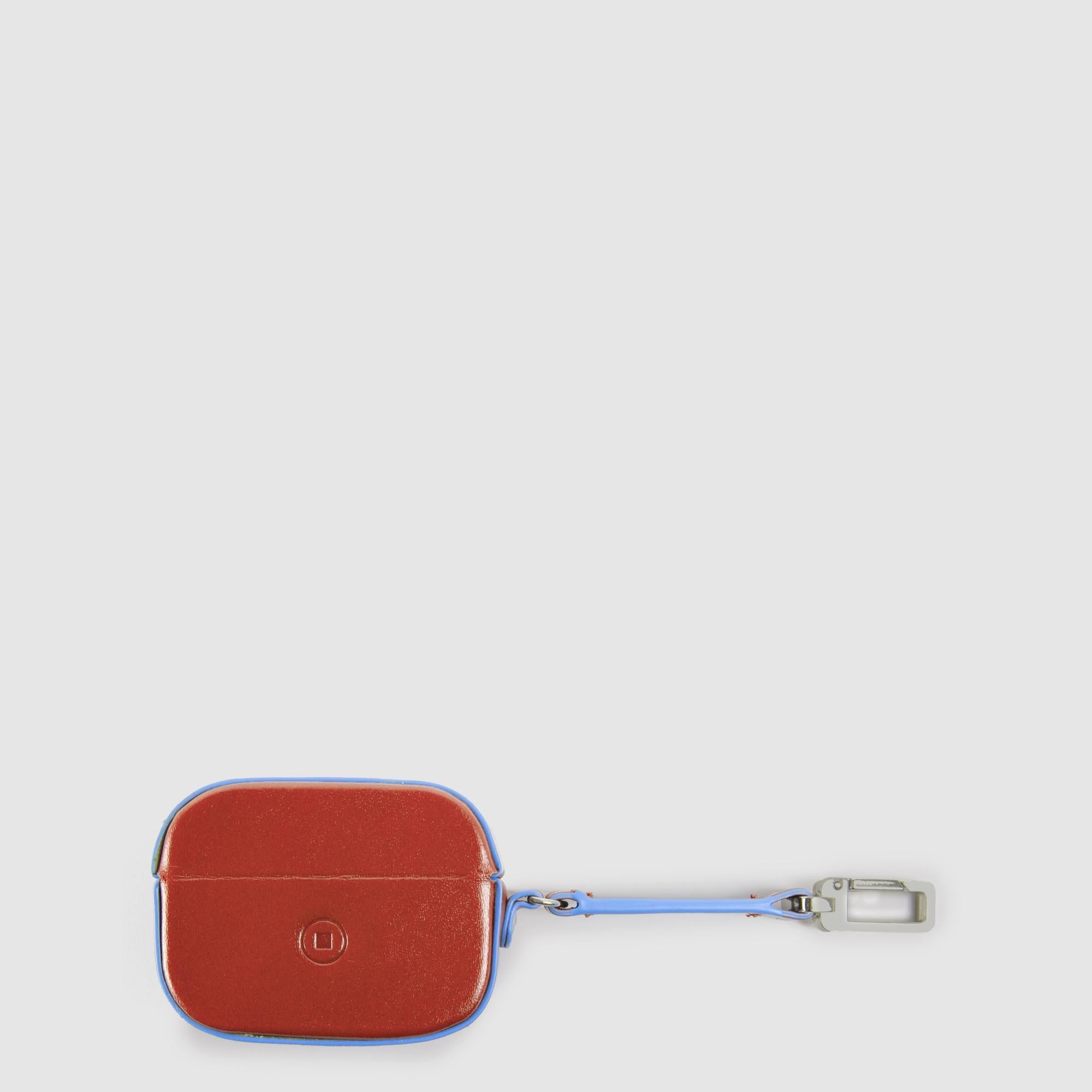 Piquadro Connequ AirPods Pro Hülle Leder schwarz
