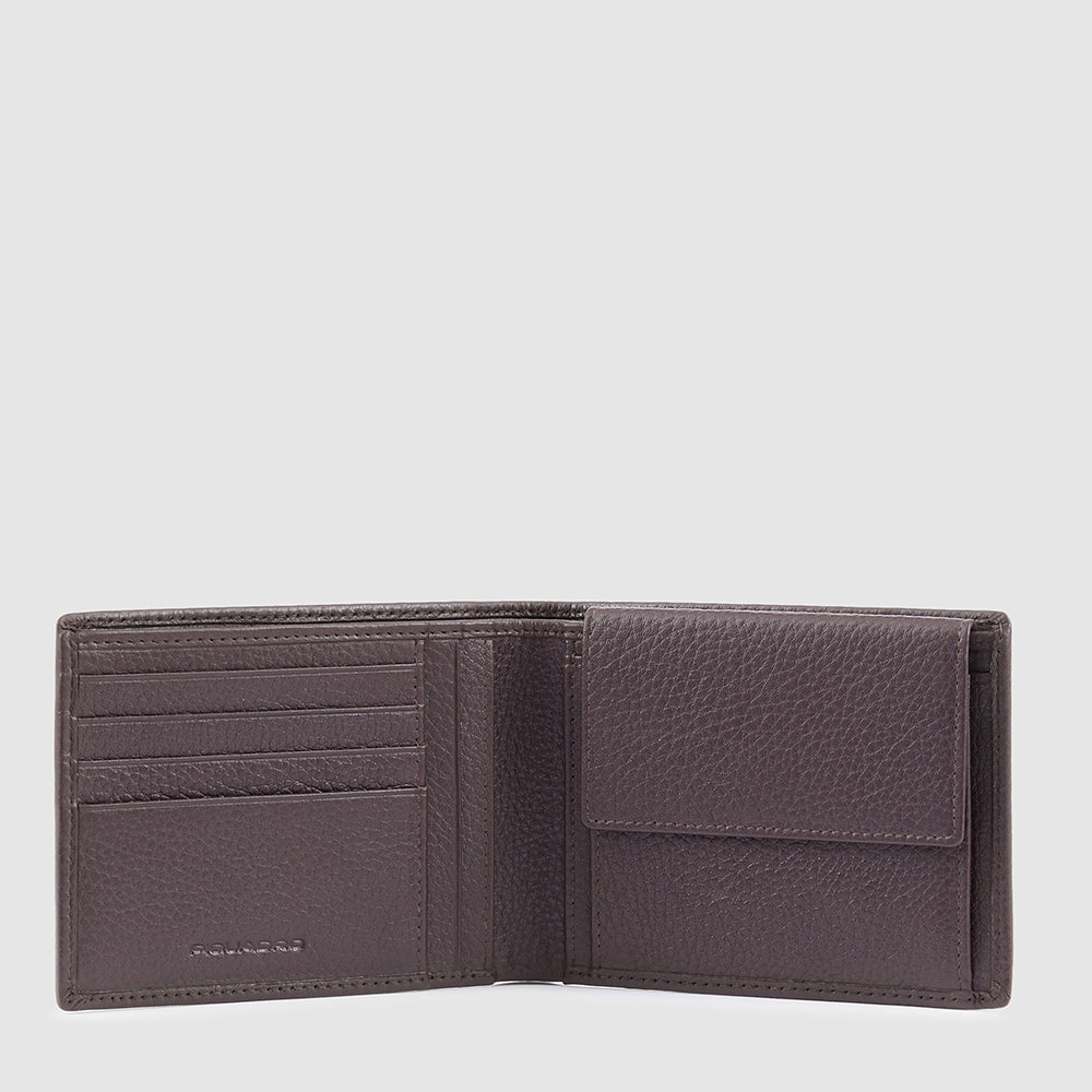 Piquadro Blue Square Geldbörse Herren Leder Münzfach RFID