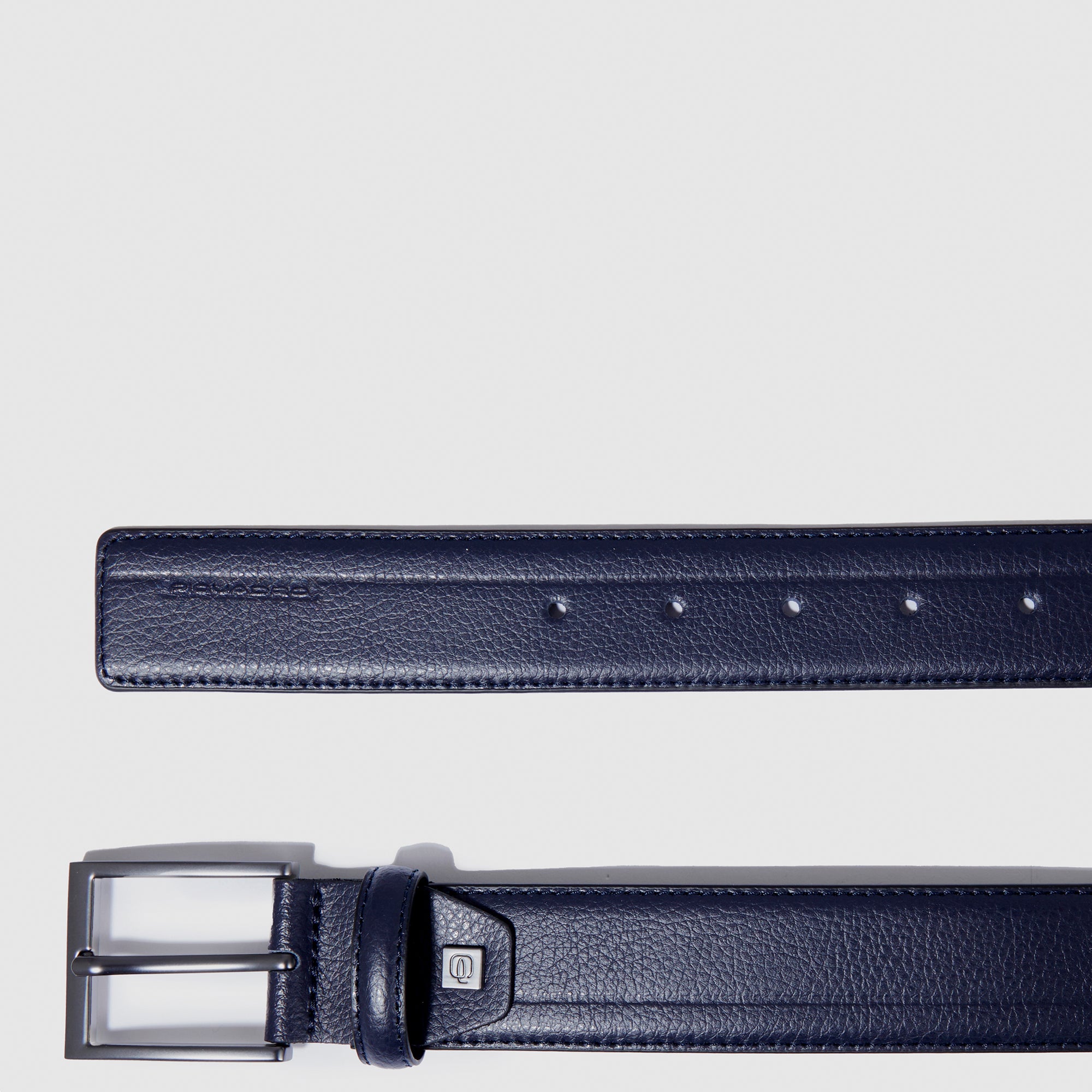 Piquadro Blue Square Herrengürtel Leder Dornschließe schwarz