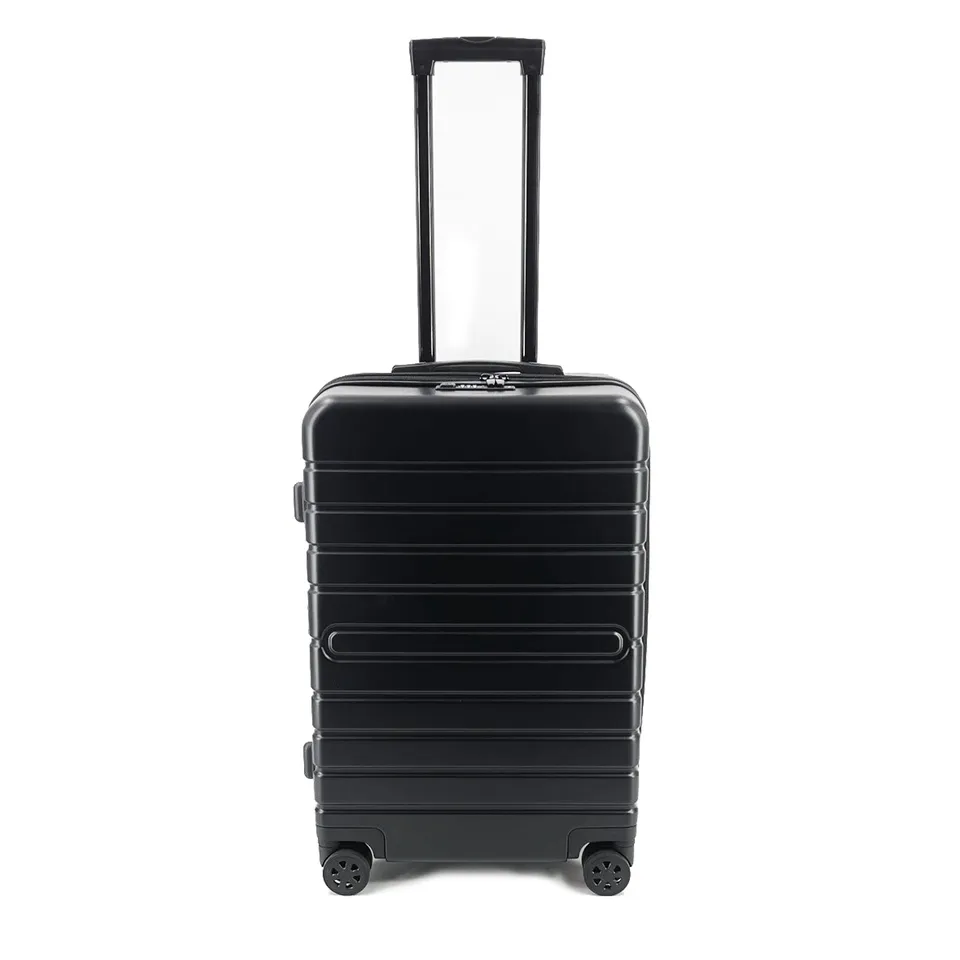 Lightpak Reisetrolley Mittel Schwarz ABS TSA Recycelt