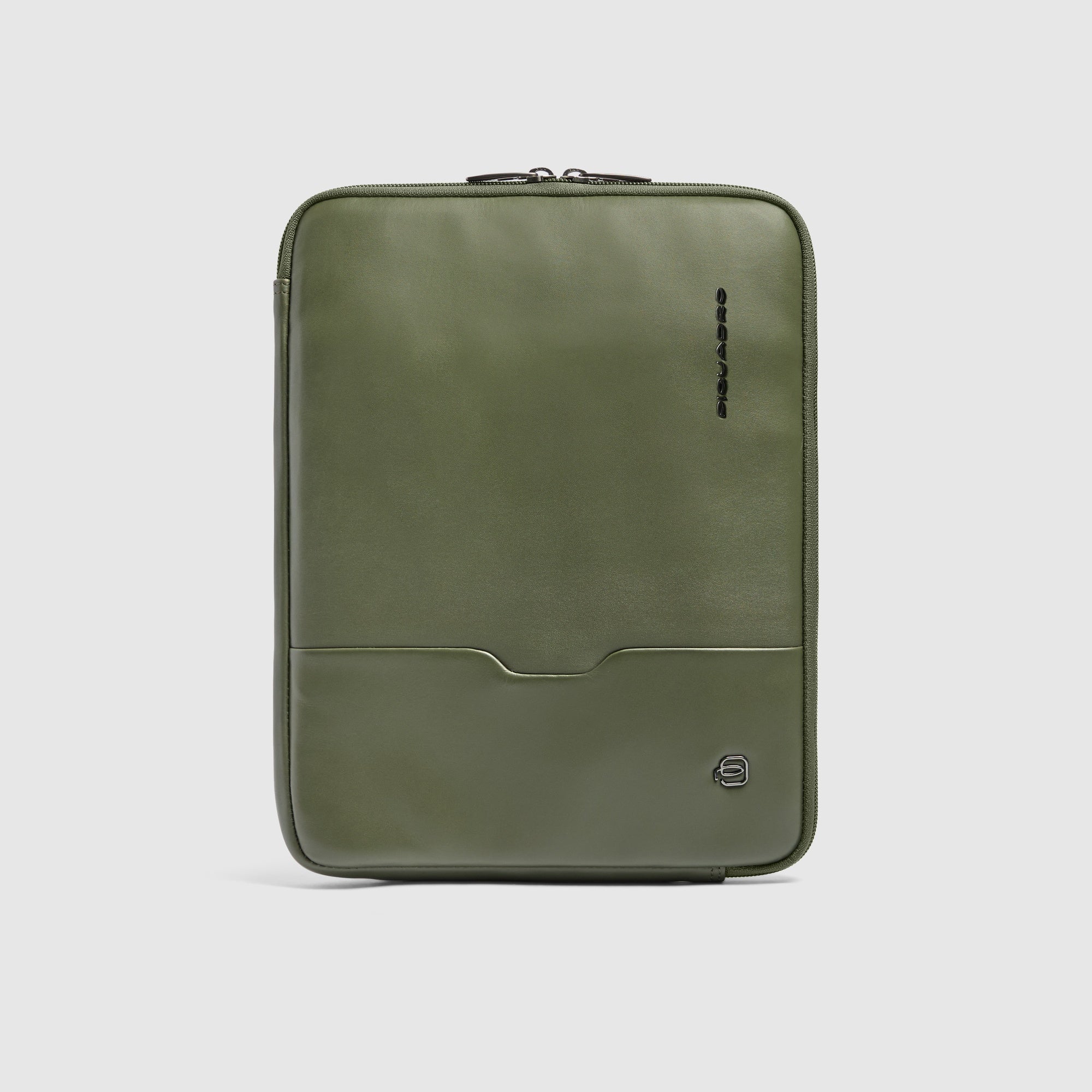 Piquadro Black Square Pochette iPad Pro 12,9 Schwarz Leder
