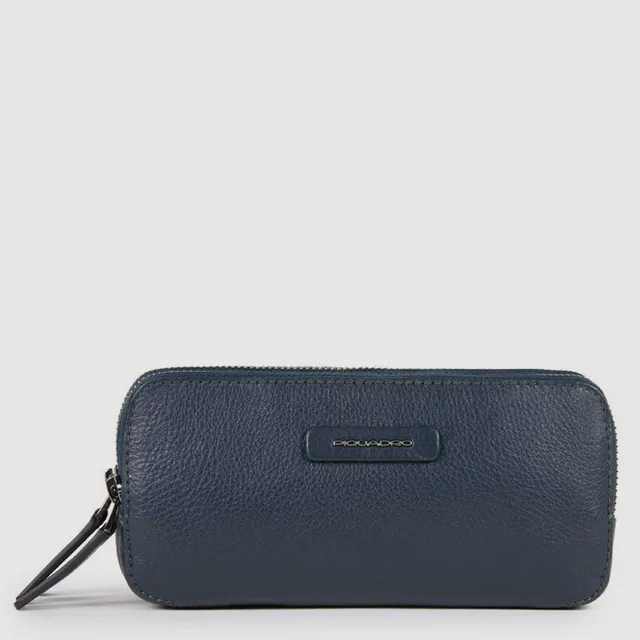 Piquadro Modus Pochette Leder 3 Fächer Schwarz Herren