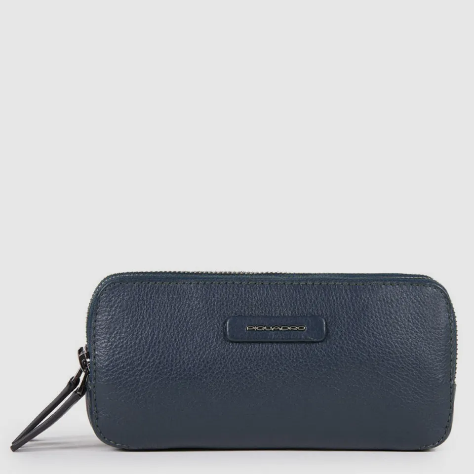 Piquadro Modus Pochette Leder 3 Fächer Schwarz Herren