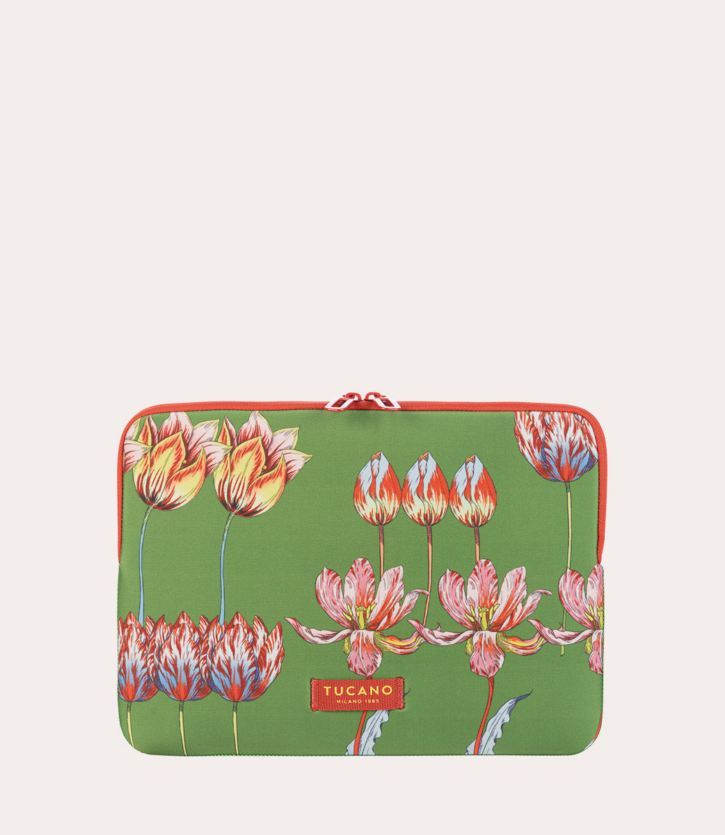 Tucano Schizzo Flora Fiori Hülle 15,6 Zoll Grün Neopren