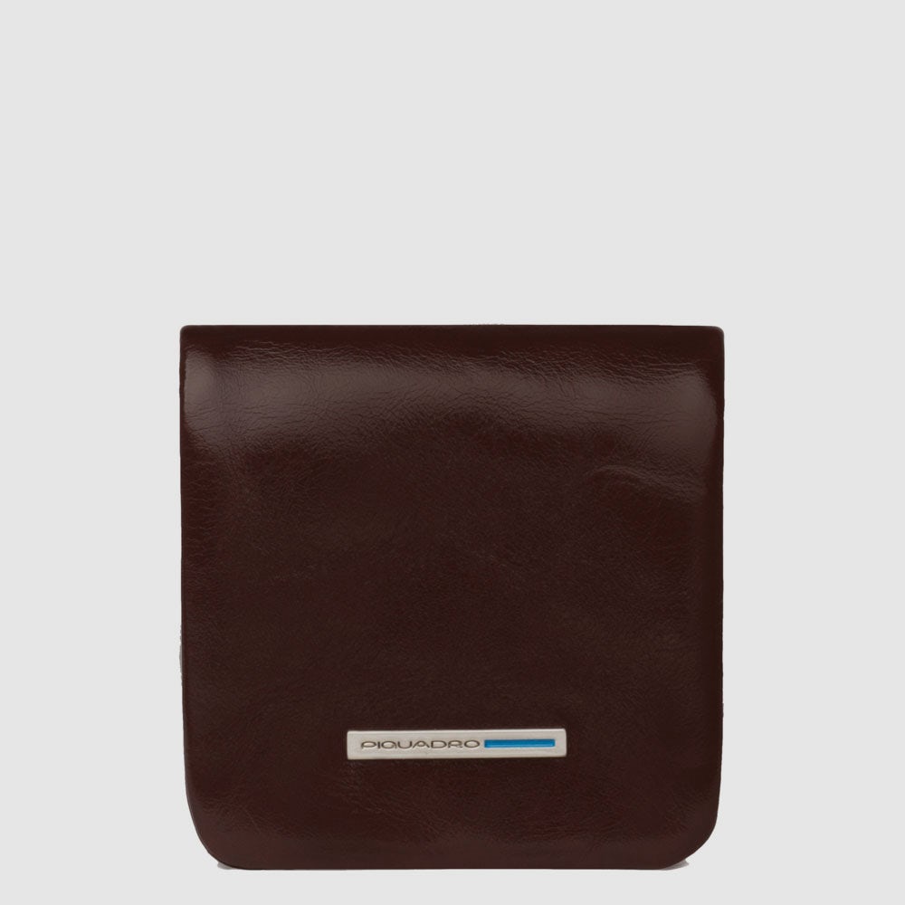 Piquadro Blue Square Portamonete Geldbörse Leder schwarz