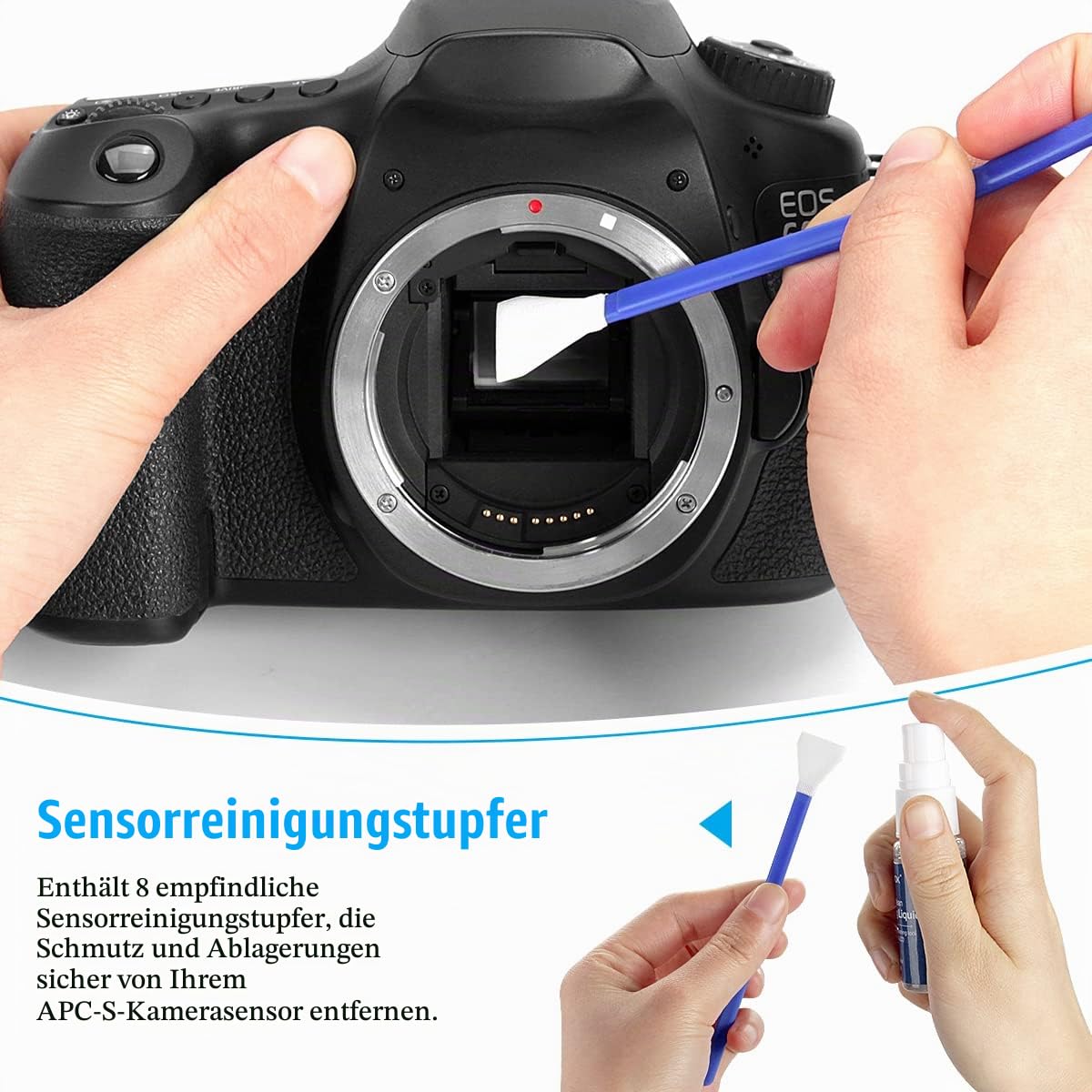 ARVOK Travel Kamera Reinigungsset 32-tlg mit Tasche Blasebalg