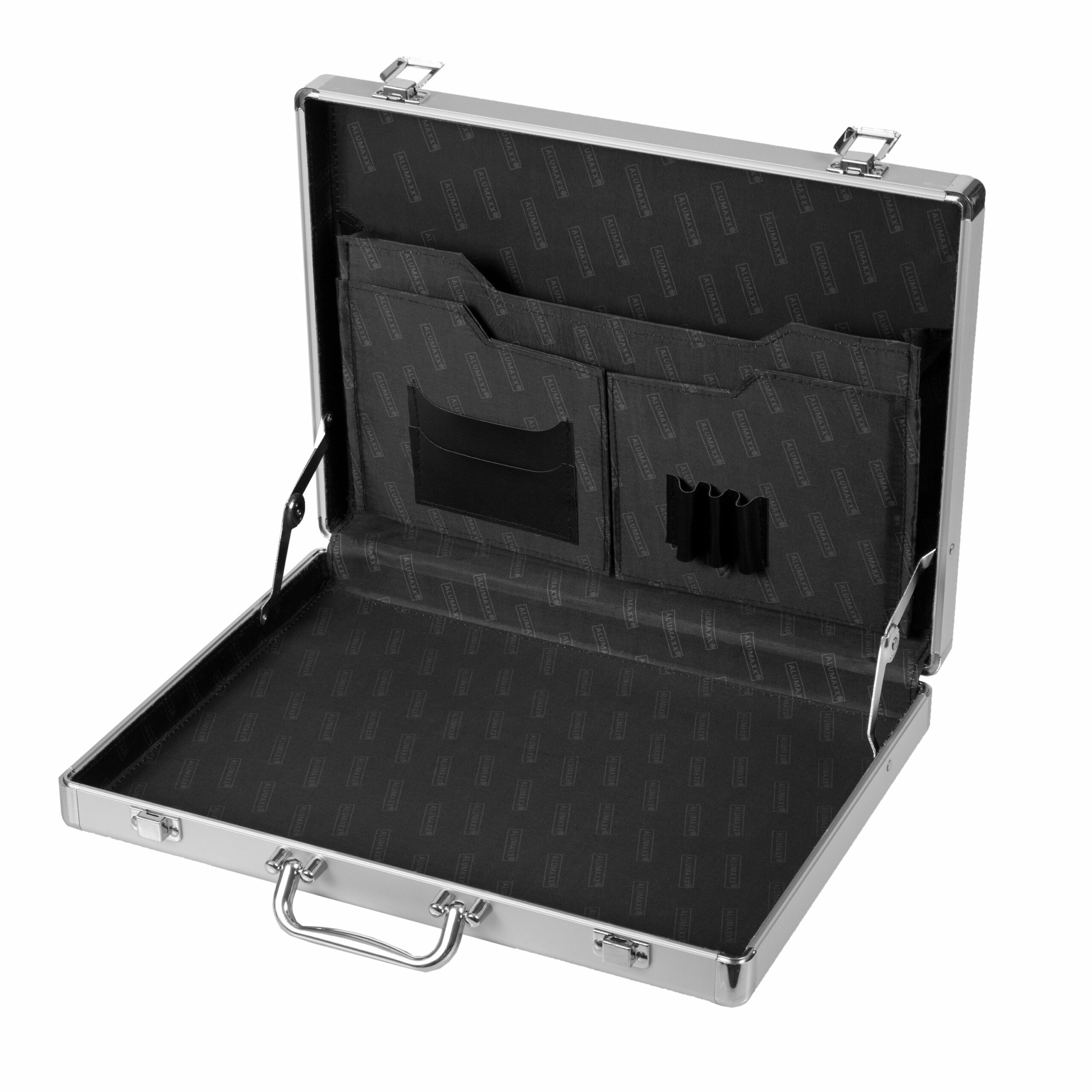 Lightpak Aktentaschen Koffer MINOR Attachékoffer Silber Alu