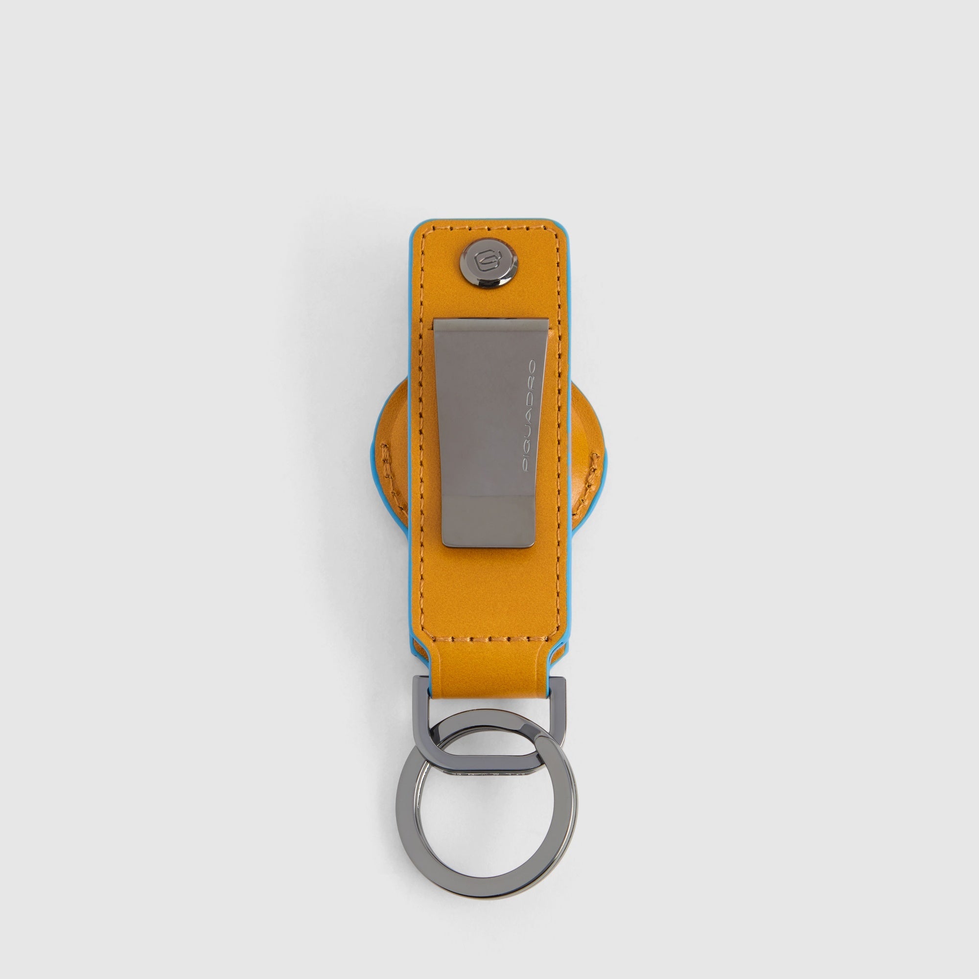 Piquadro Connequ Schlüsselanhänger Leder AirTag Blau