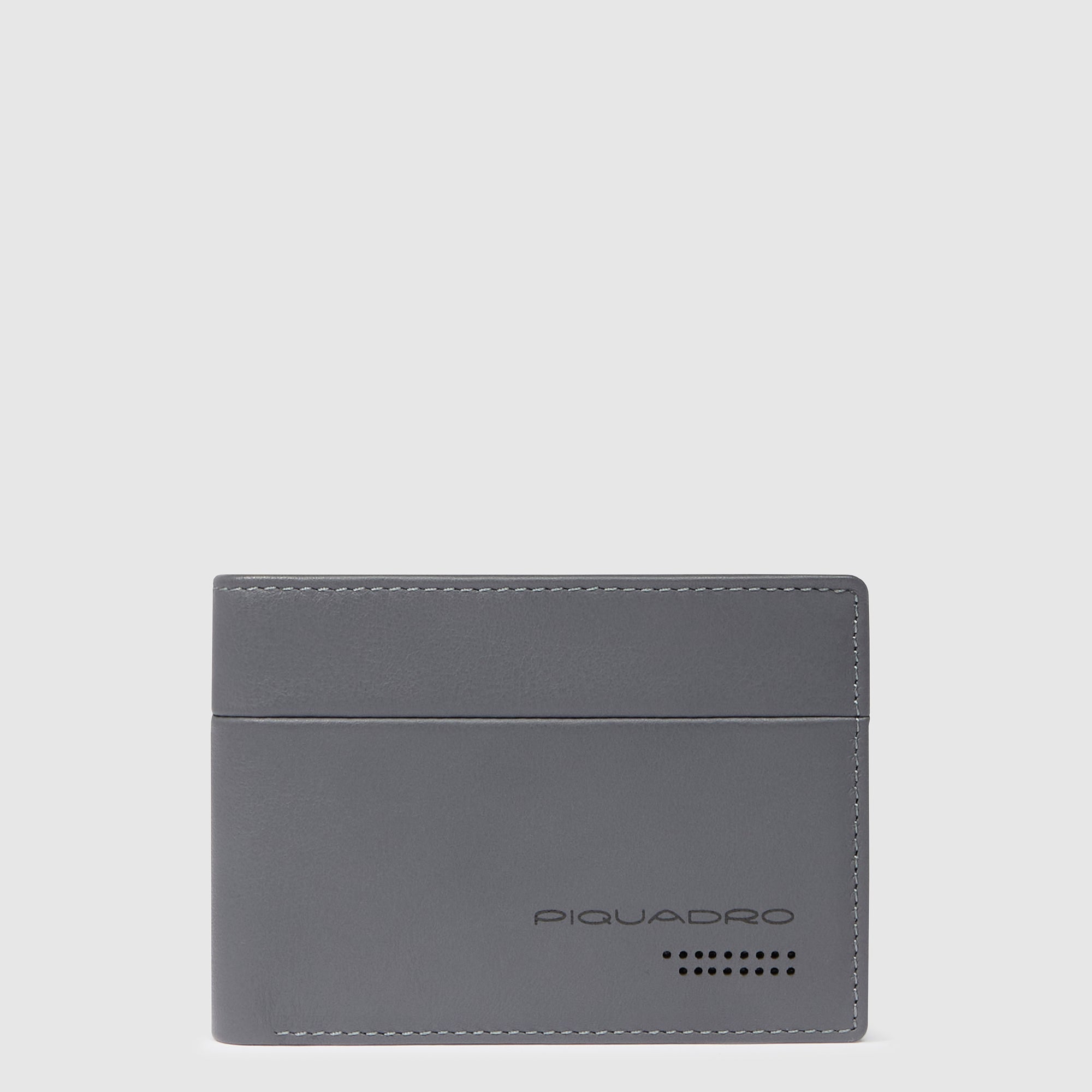 Piquadro Blue Square Geldbörse Herren Schwarz RFID Münzfach