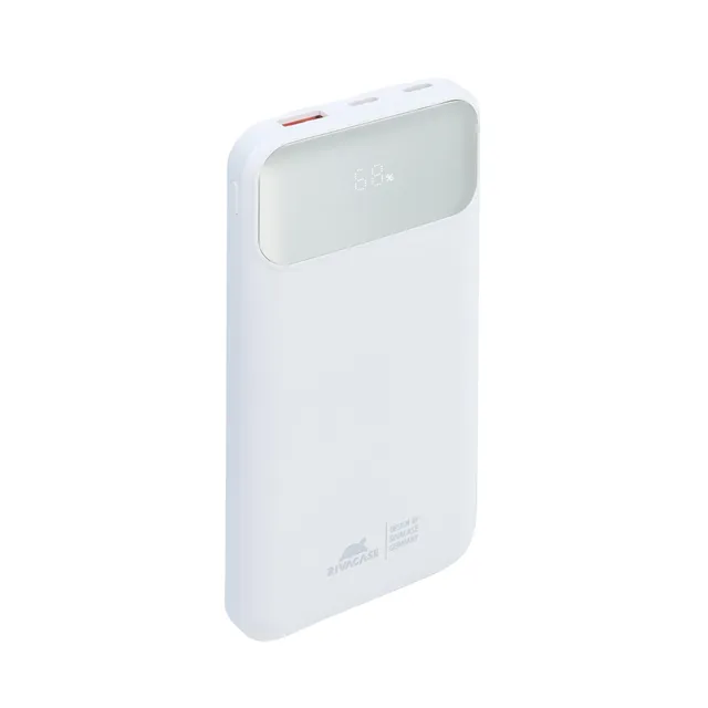 RIVACASE RIVAPOWER VA2211 Powerbank 10000 mAh Weiß Kabel