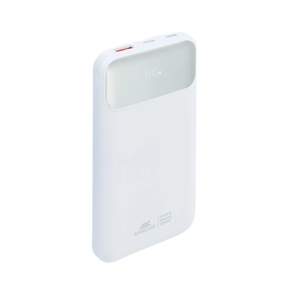 RIVACASE RIVAPOWER VA2211 Powerbank 10000 mAh Weiß Kabel