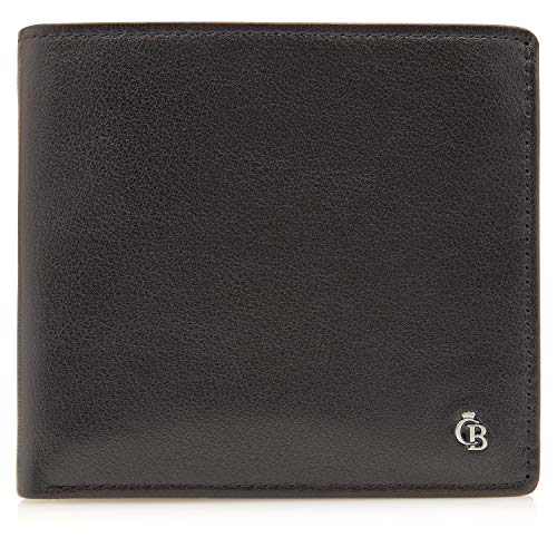 Castelijn & Beerens Nevada Geldbörse 7 Karten Schwarz Leder RFID