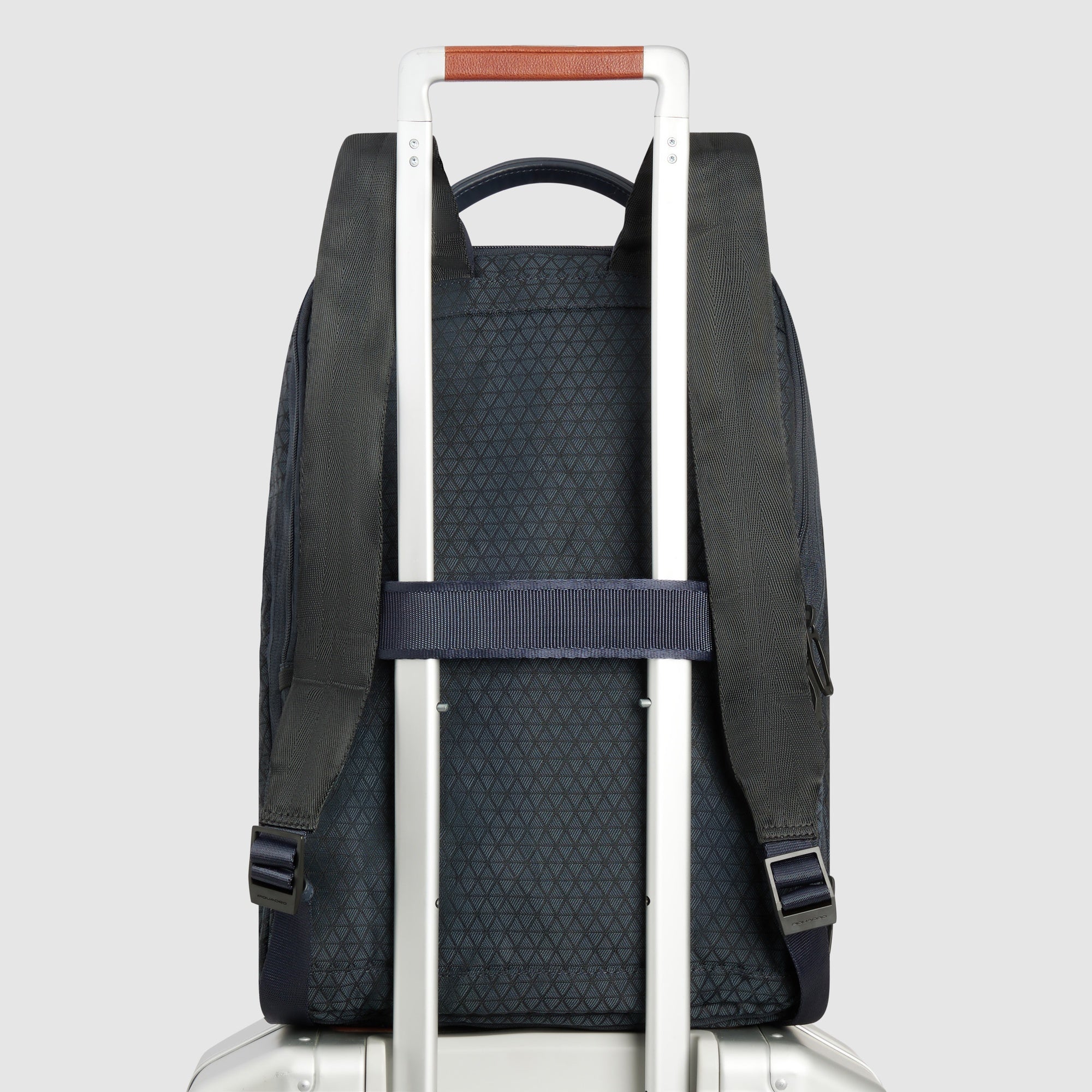 Piquadro Corner 2.0 Rucksack 15,6" faltbar Laptop Blau