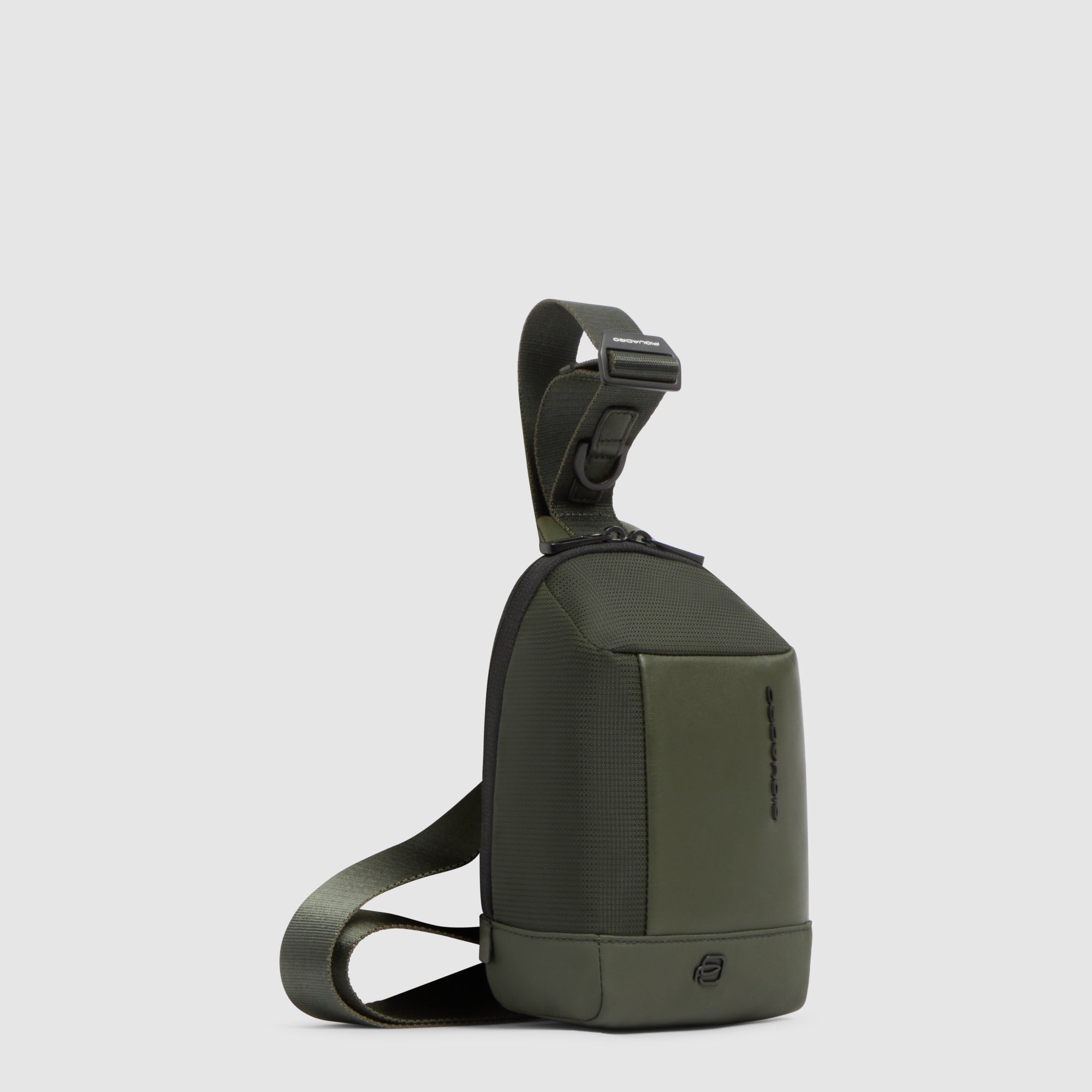 Piquadro Corner 2.0 Handytasche Recycling-Gewebe Schwarz
